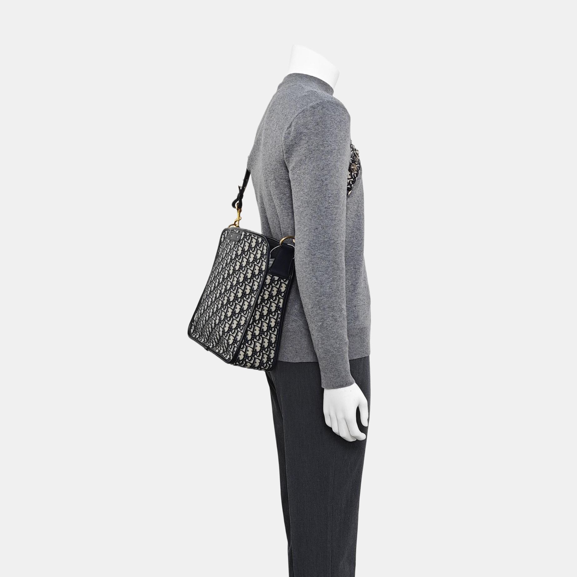 Dior Dior Oblique Canvas Shoulder Bag ONE SIZE Size ONE SIZE - 2 Thumbnail