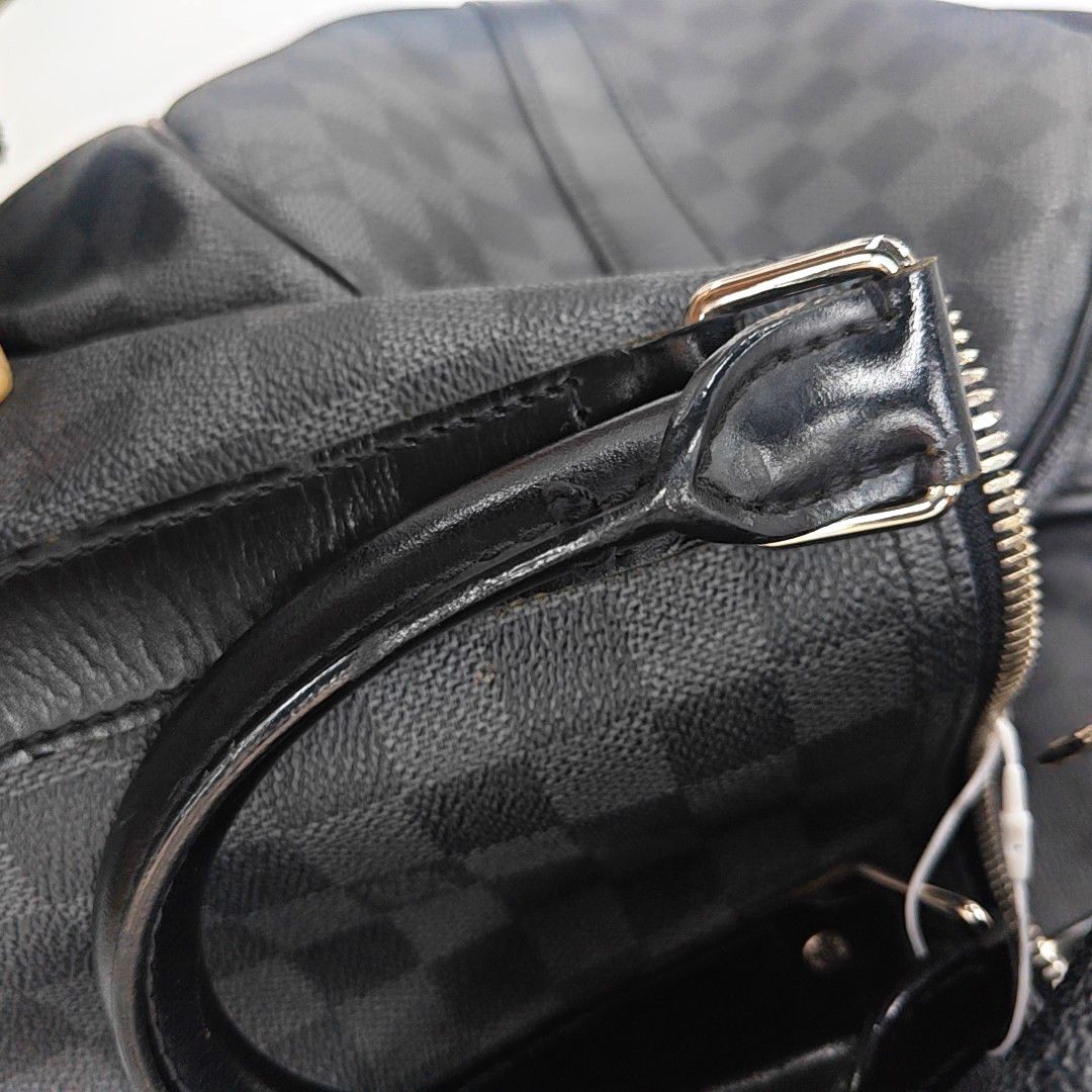 Louis Vuitton Louis Vuitton Damier Graphite Keepall 45 Handle Bag Size ONE SIZE - 11 Thumbnail
