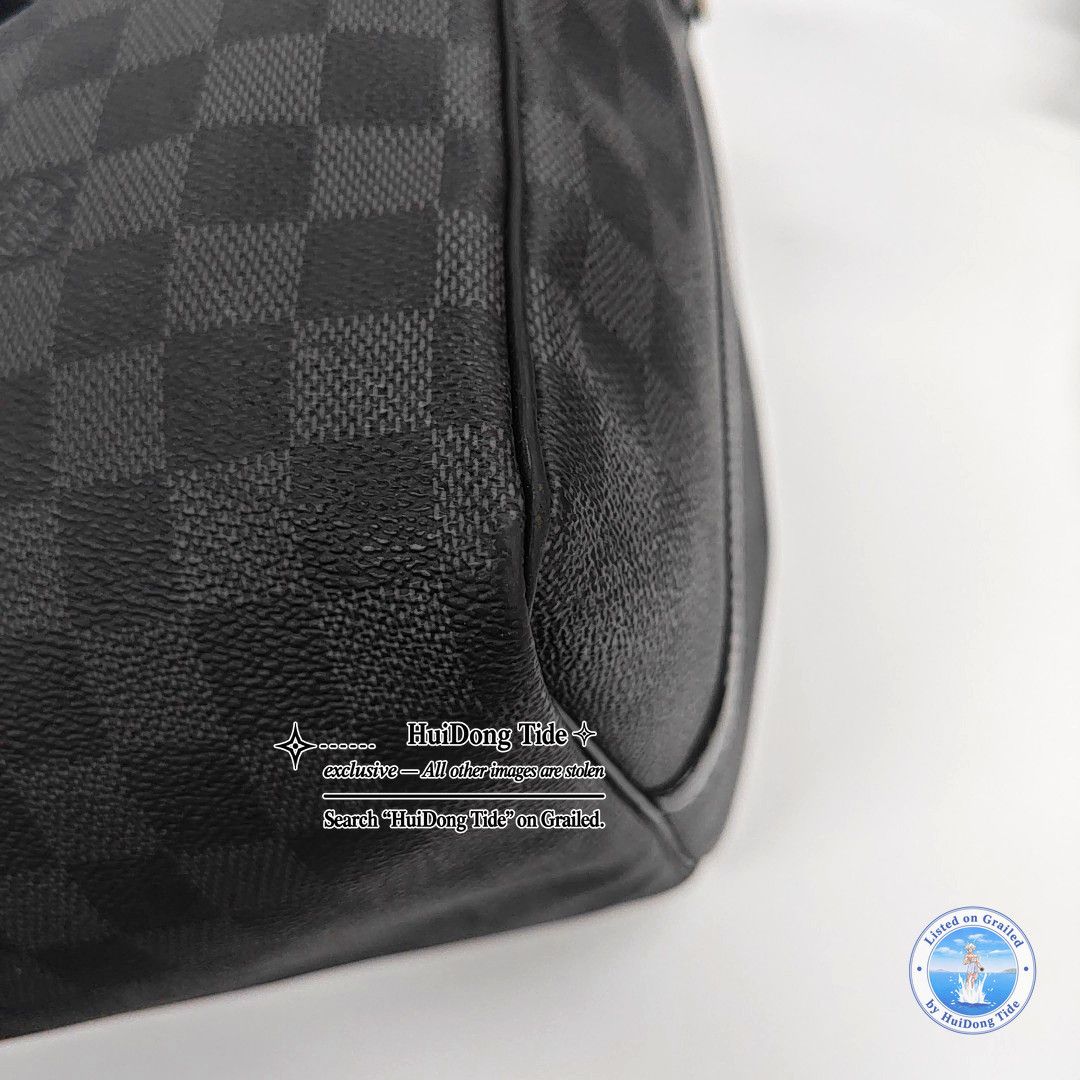 Louis Vuitton Louis Vuitton Damier Graphite Keepall 45 Handle Bag Size ONE SIZE - 13 Thumbnail