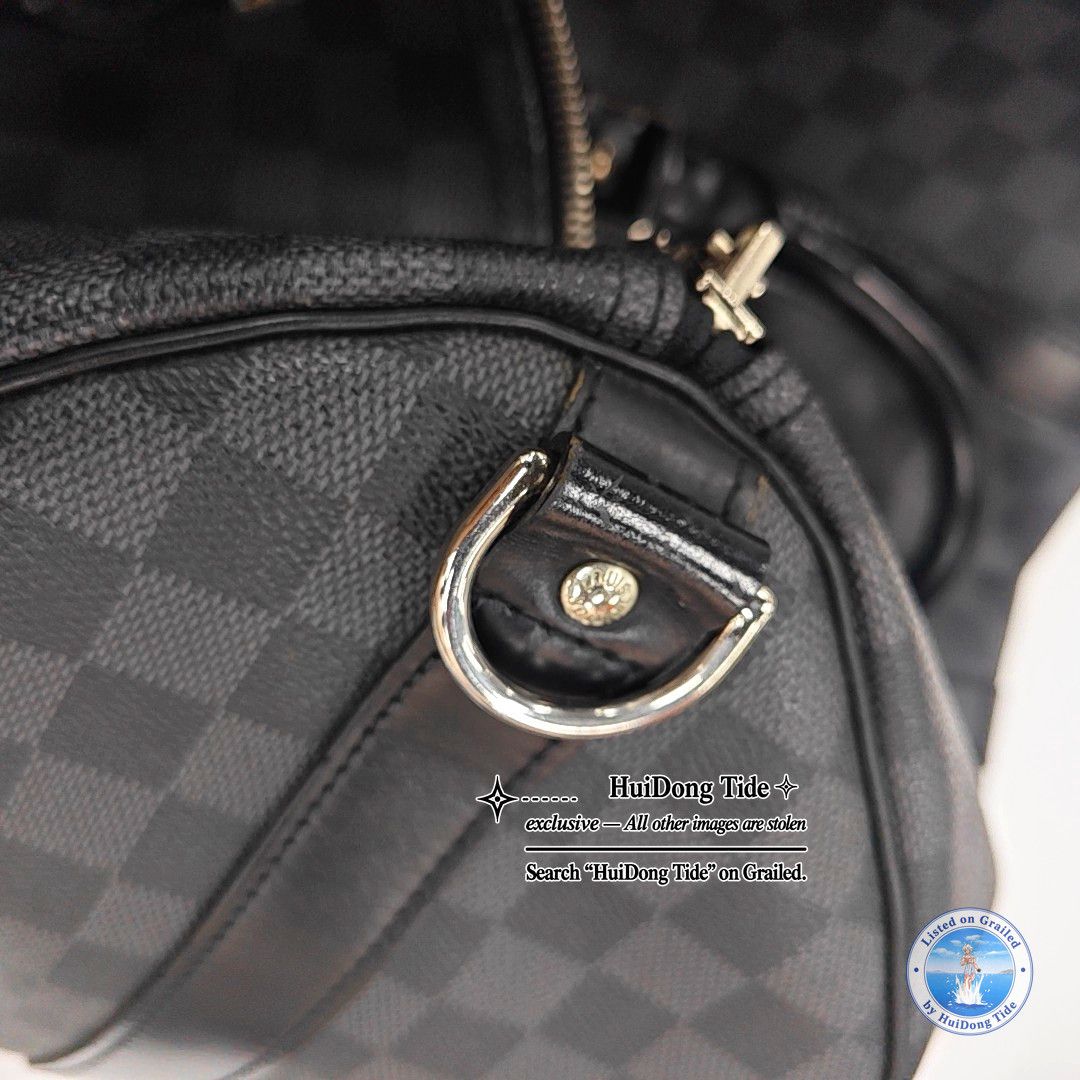 Louis Vuitton Louis Vuitton Damier Graphite Keepall 45 Handle Bag Size ONE SIZE - 8 Thumbnail