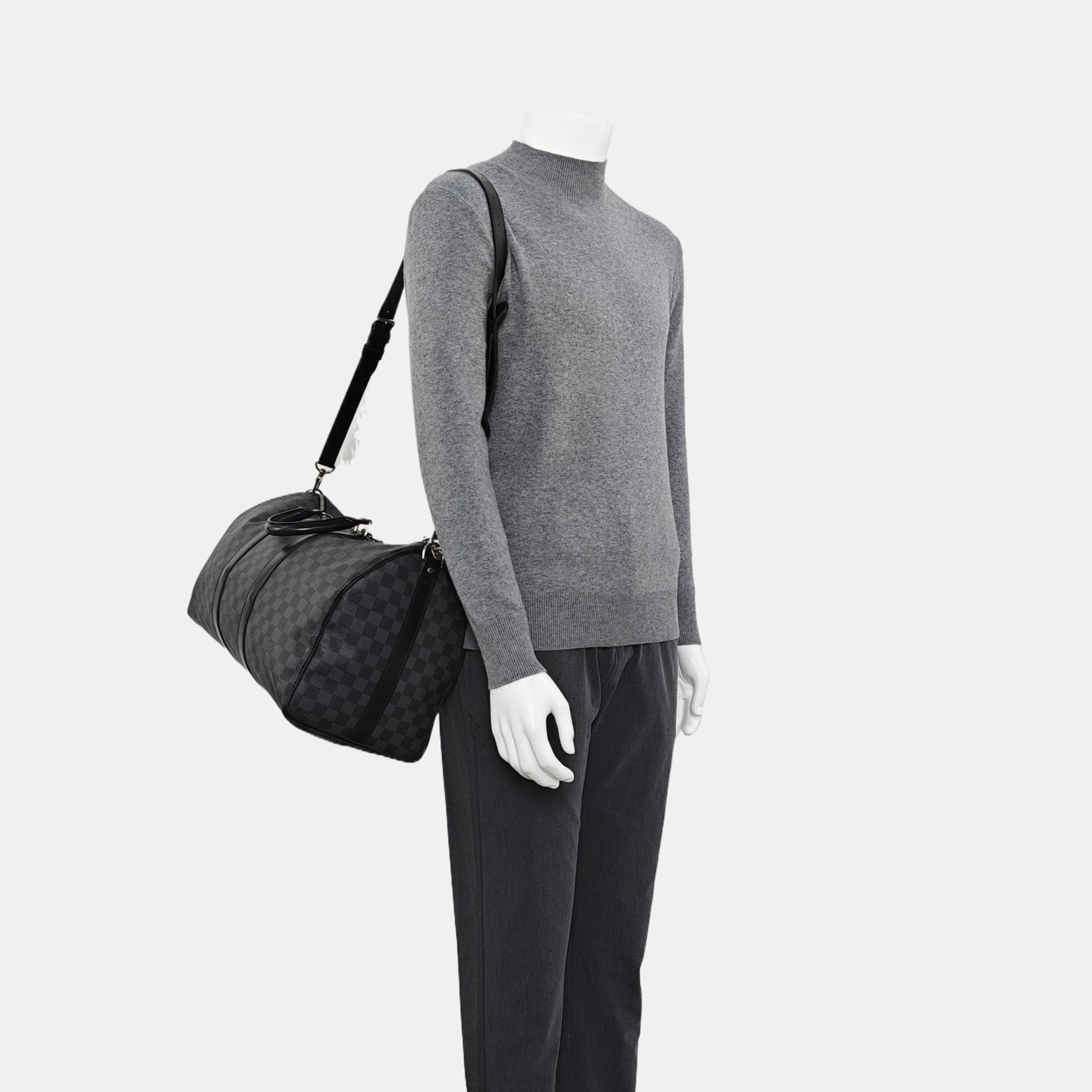 Louis Vuitton Louis Vuitton Damier Graphite Keepall 45 Handle Bag Size ONE SIZE - 2 Thumbnail