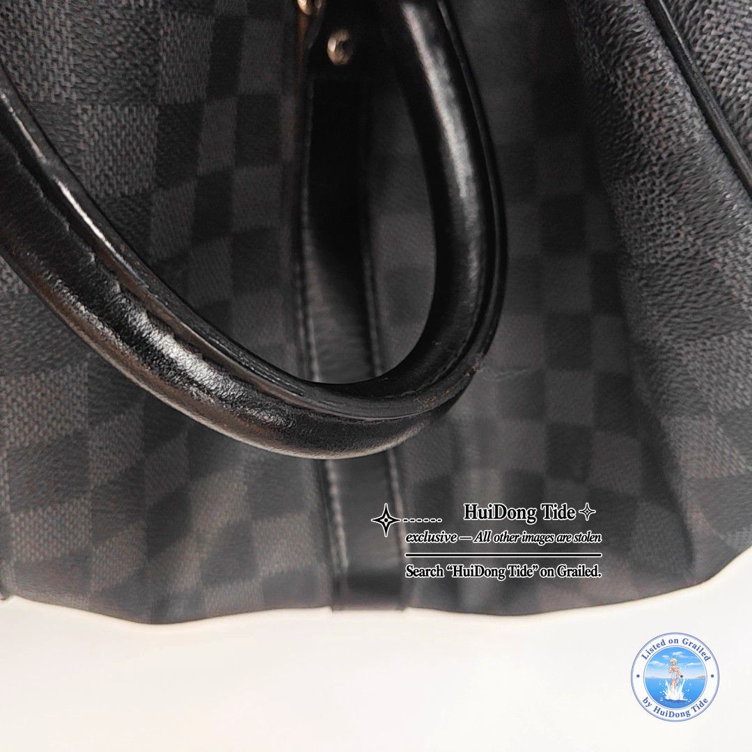 Louis Vuitton Louis Vuitton Damier Graphite Keepall 45 Handle Bag Size ONE SIZE - 9 Thumbnail