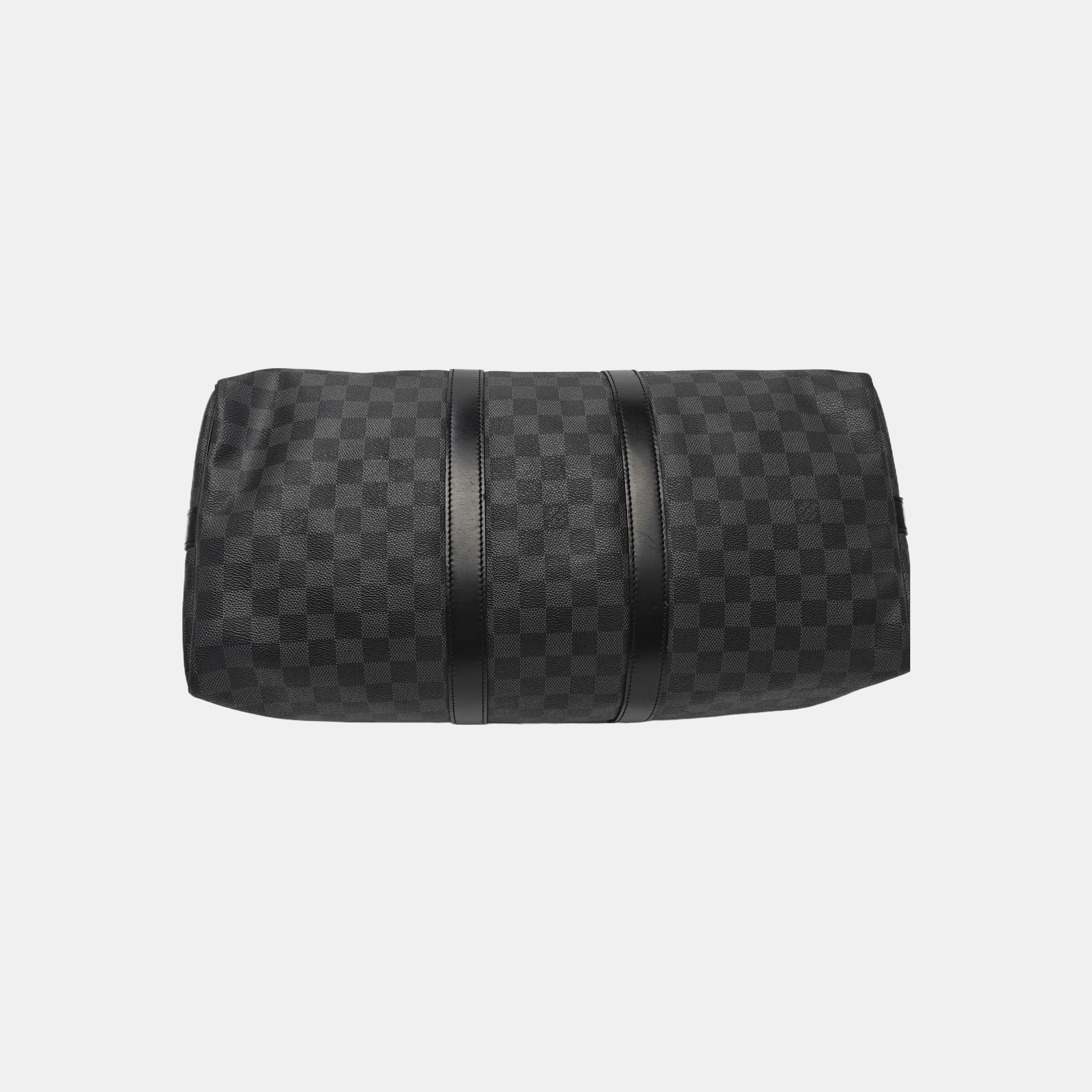 Louis Vuitton Louis Vuitton Damier Graphite Keepall 45 Handle Bag Size ONE SIZE - 5 Thumbnail