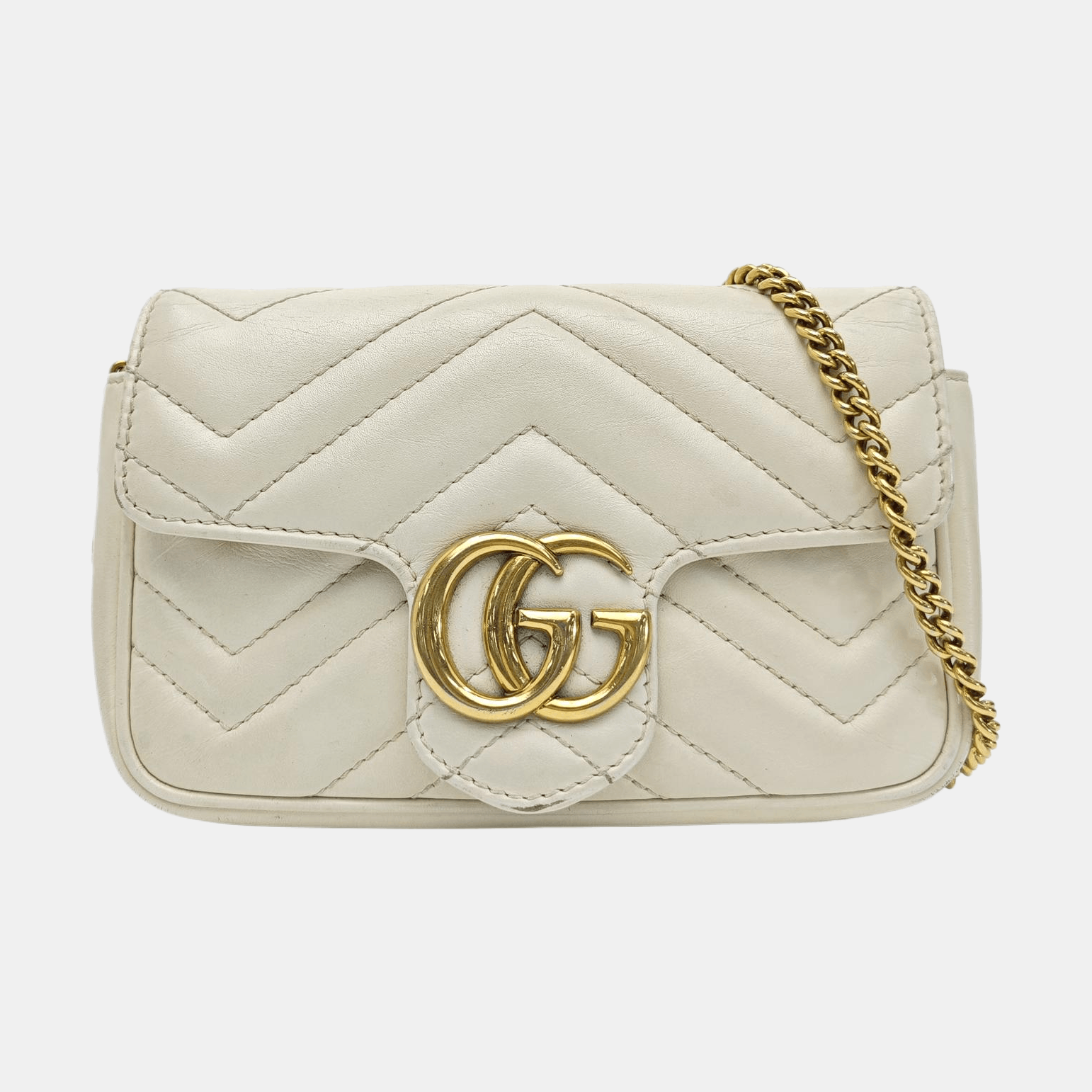 Gucci Gucci GG Marmont Mini Quilted Leather Chain Bag Size ONE SIZE - 7 Thumbnail
