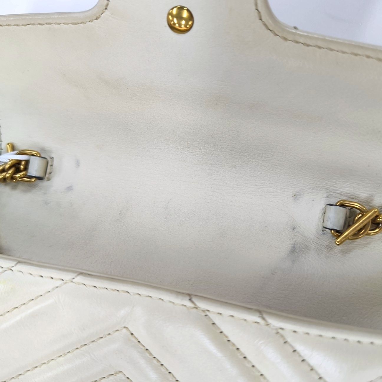 Gucci Gucci GG Marmont Mini Quilted Leather Chain Bag Size ONE SIZE - 9 Thumbnail