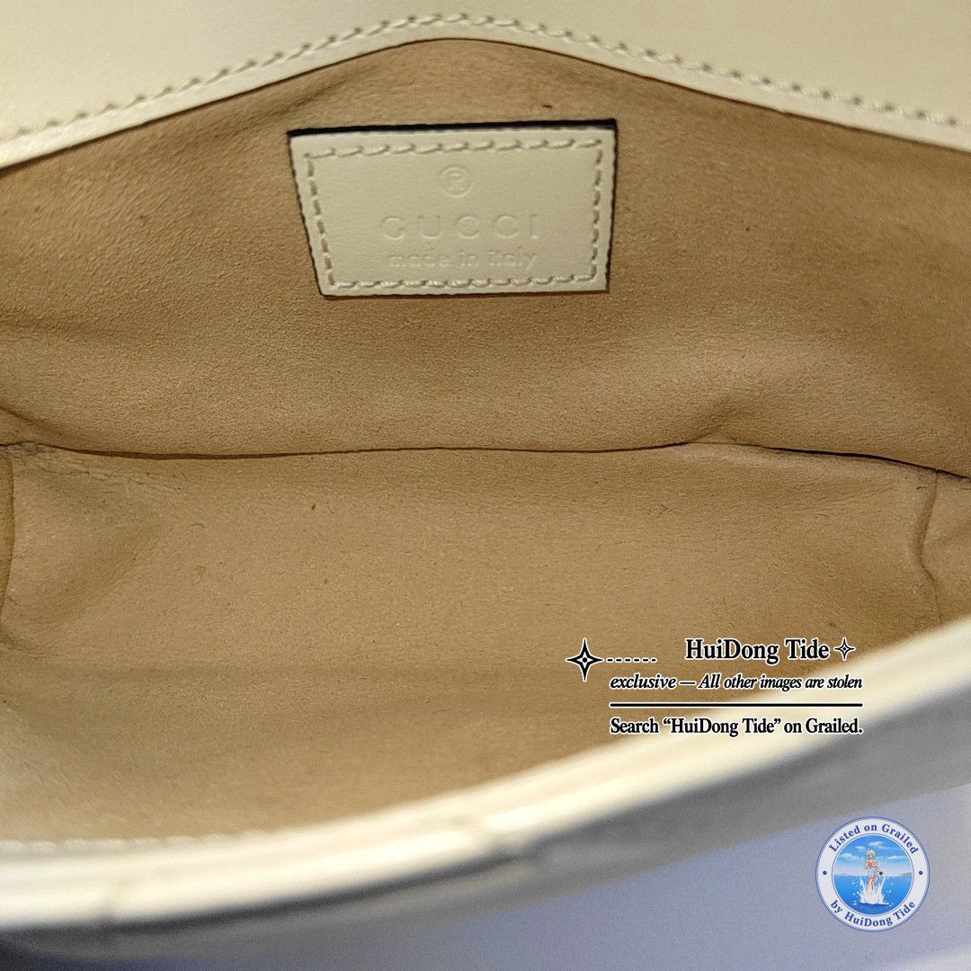 Gucci Gucci GG Marmont Mini Chevron Leather Bag One Size Size ONE SIZE - 7 Thumbnail