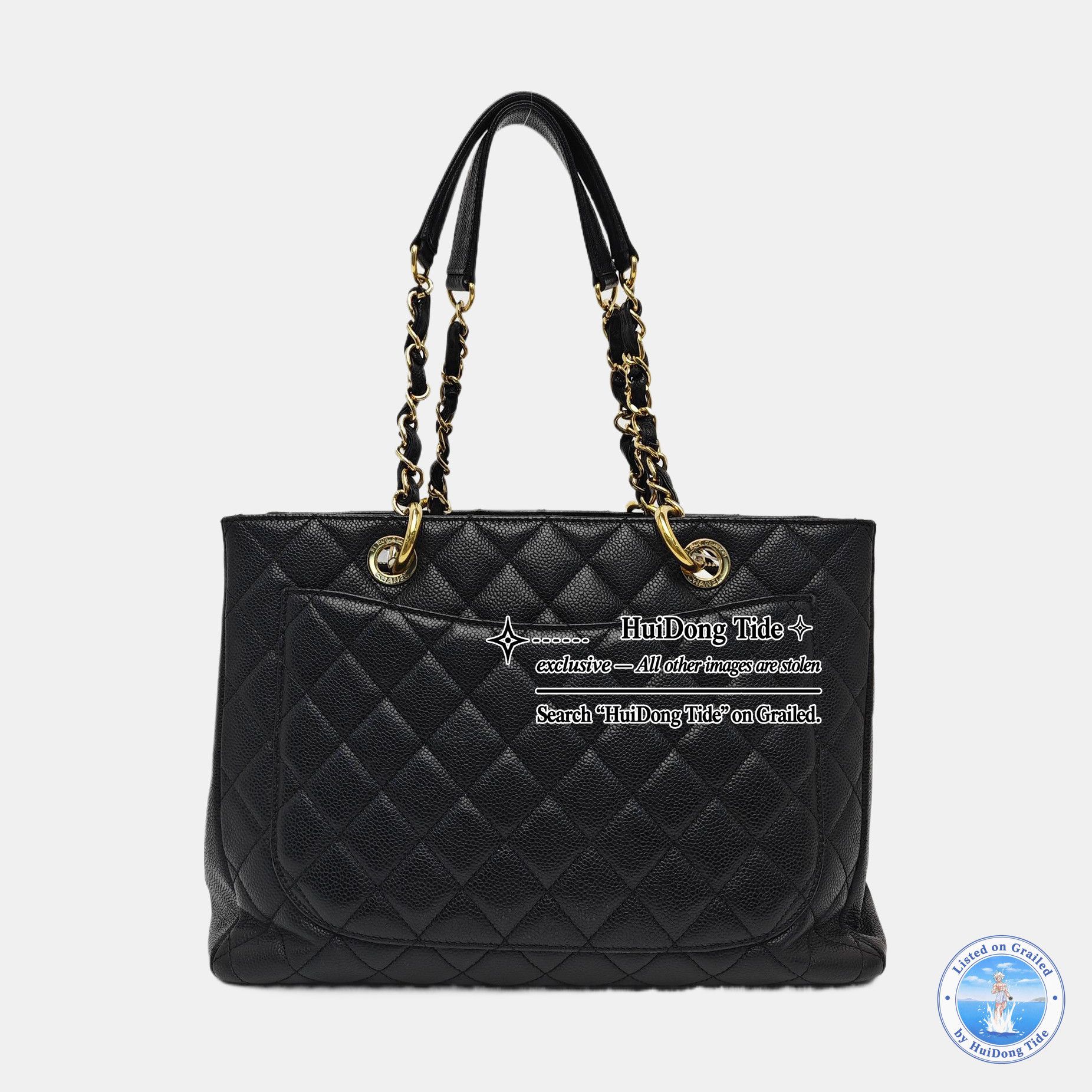 Chanel CHANEL GST Grand Shopping Tote Caviar Leather Size OS Size ONE SIZE - 4 Thumbnail