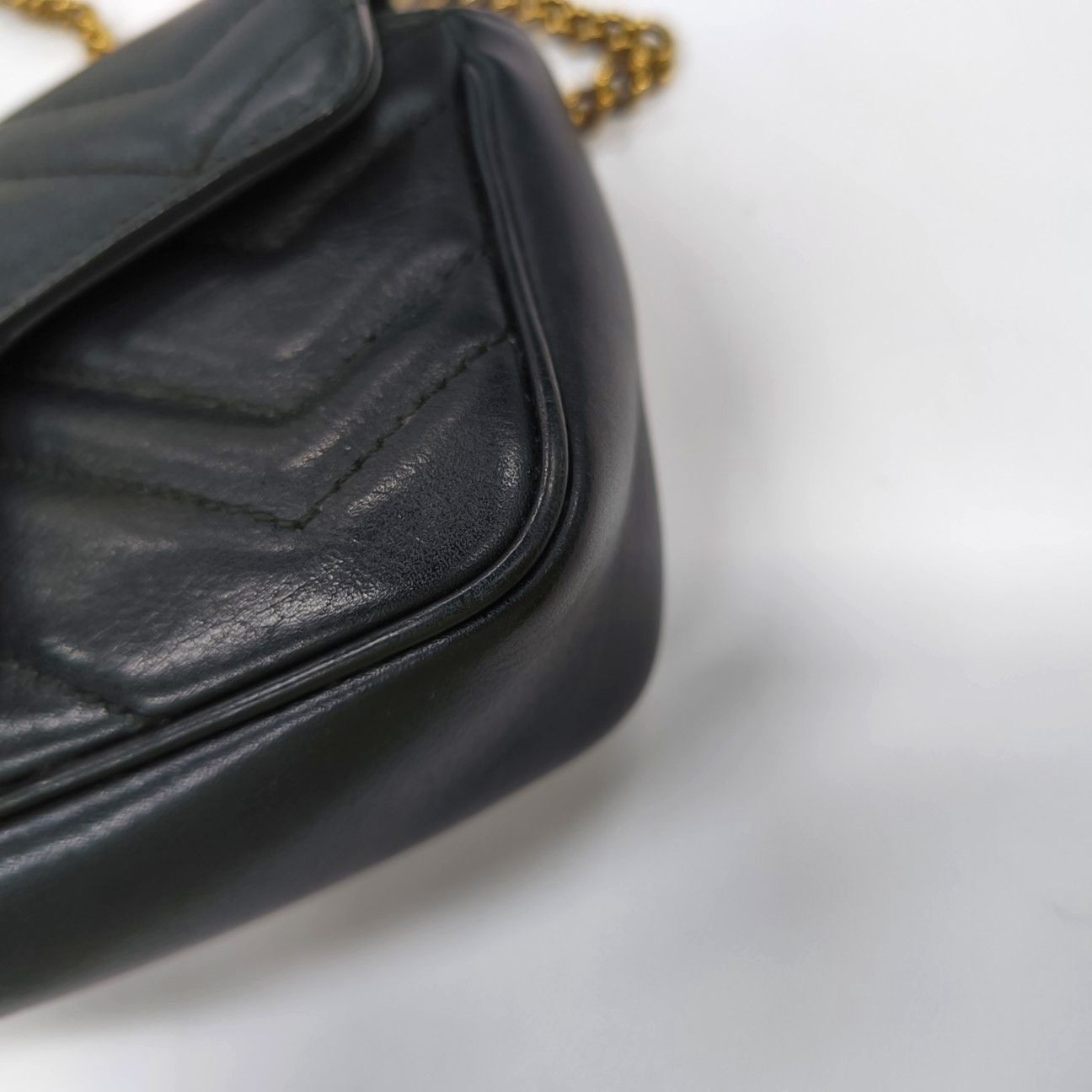 Gucci Gucci GG Marmont Black Quilted Leather Shoulder Bag Size ONE SIZE - 14 Thumbnail