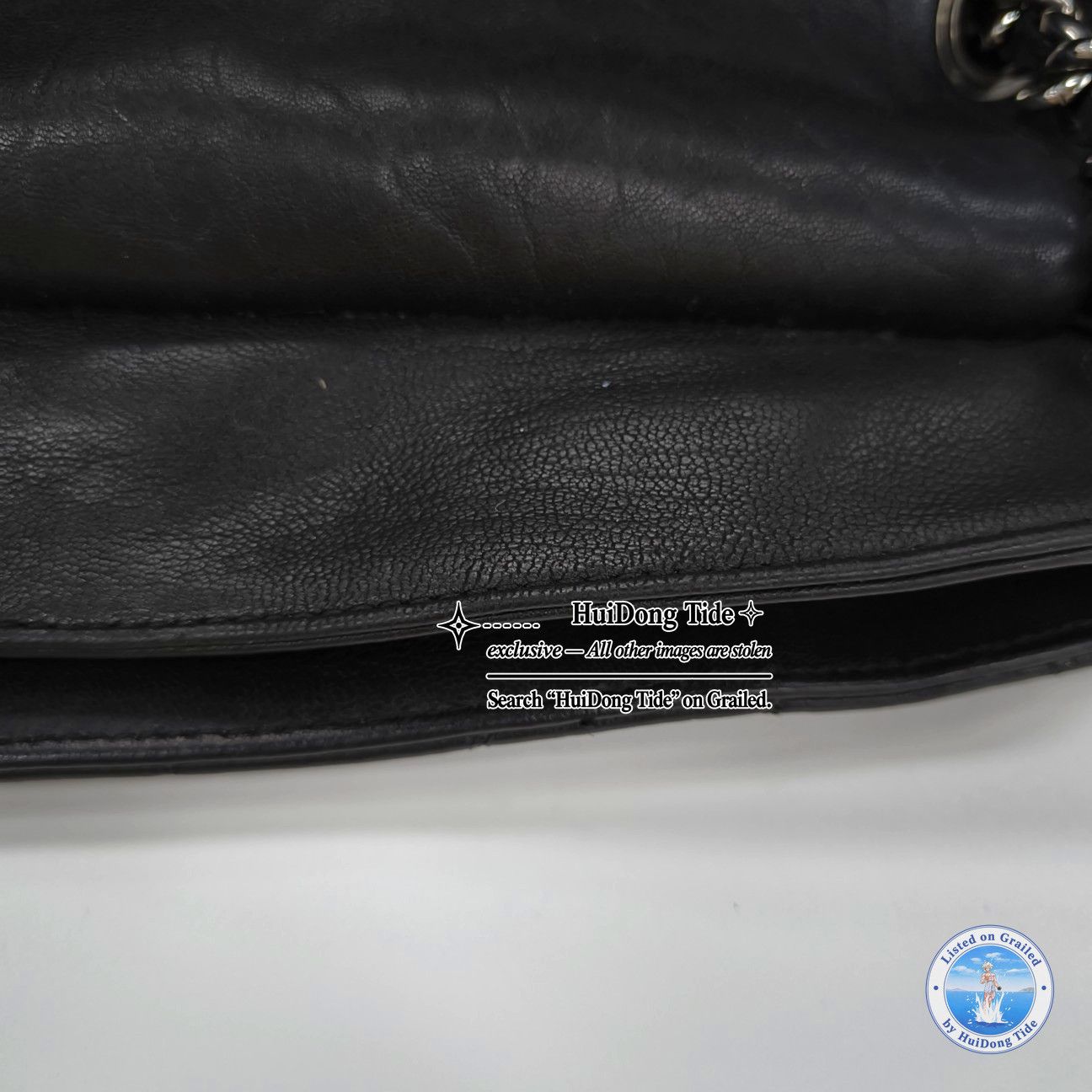 Chanel CHANEL Quilted Lambskin Maxi Shoulder Bag Black Size ONE SIZE - 15 Thumbnail