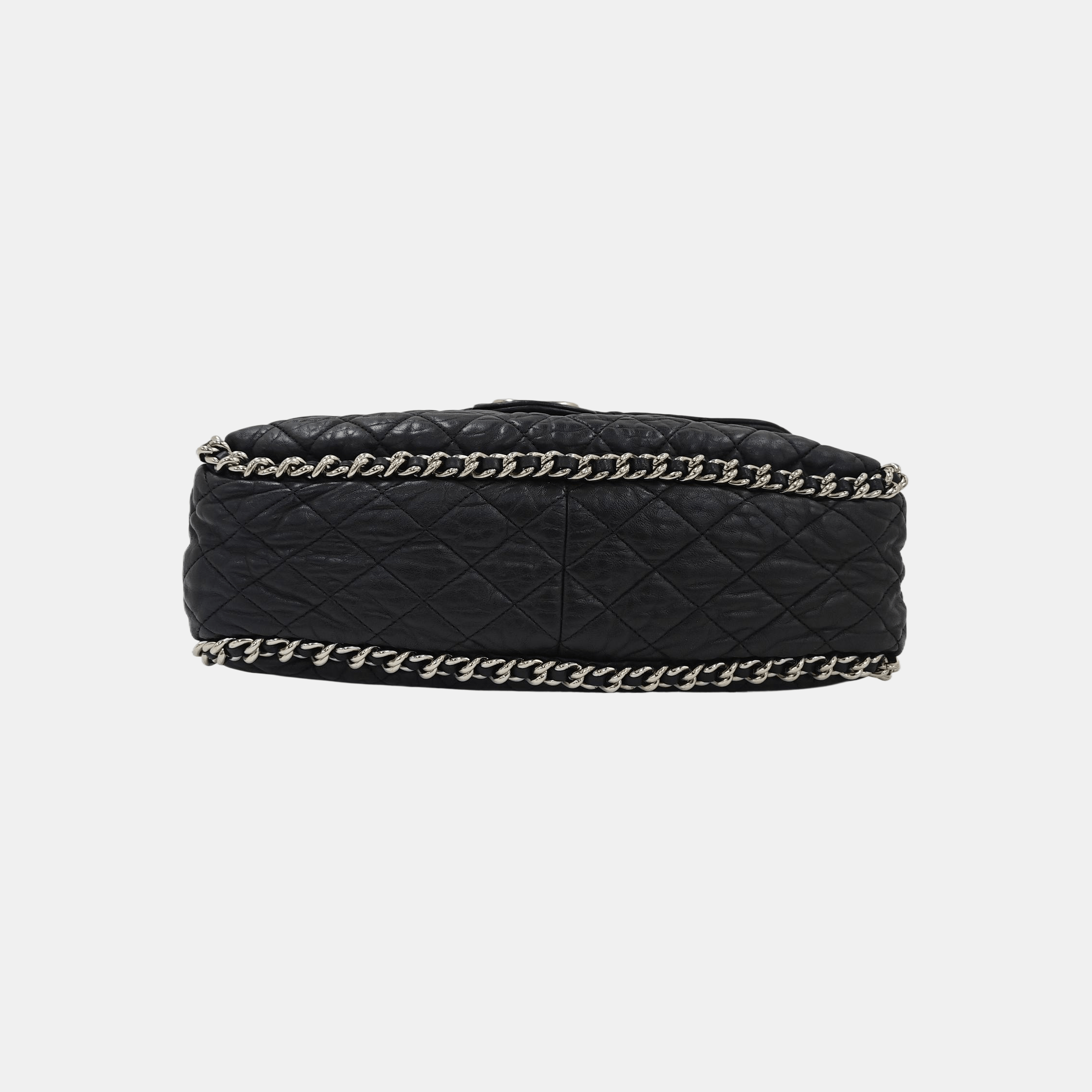 Chanel CHANEL Quilted Lambskin Maxi Shoulder Bag Black Size ONE SIZE - 5 Thumbnail