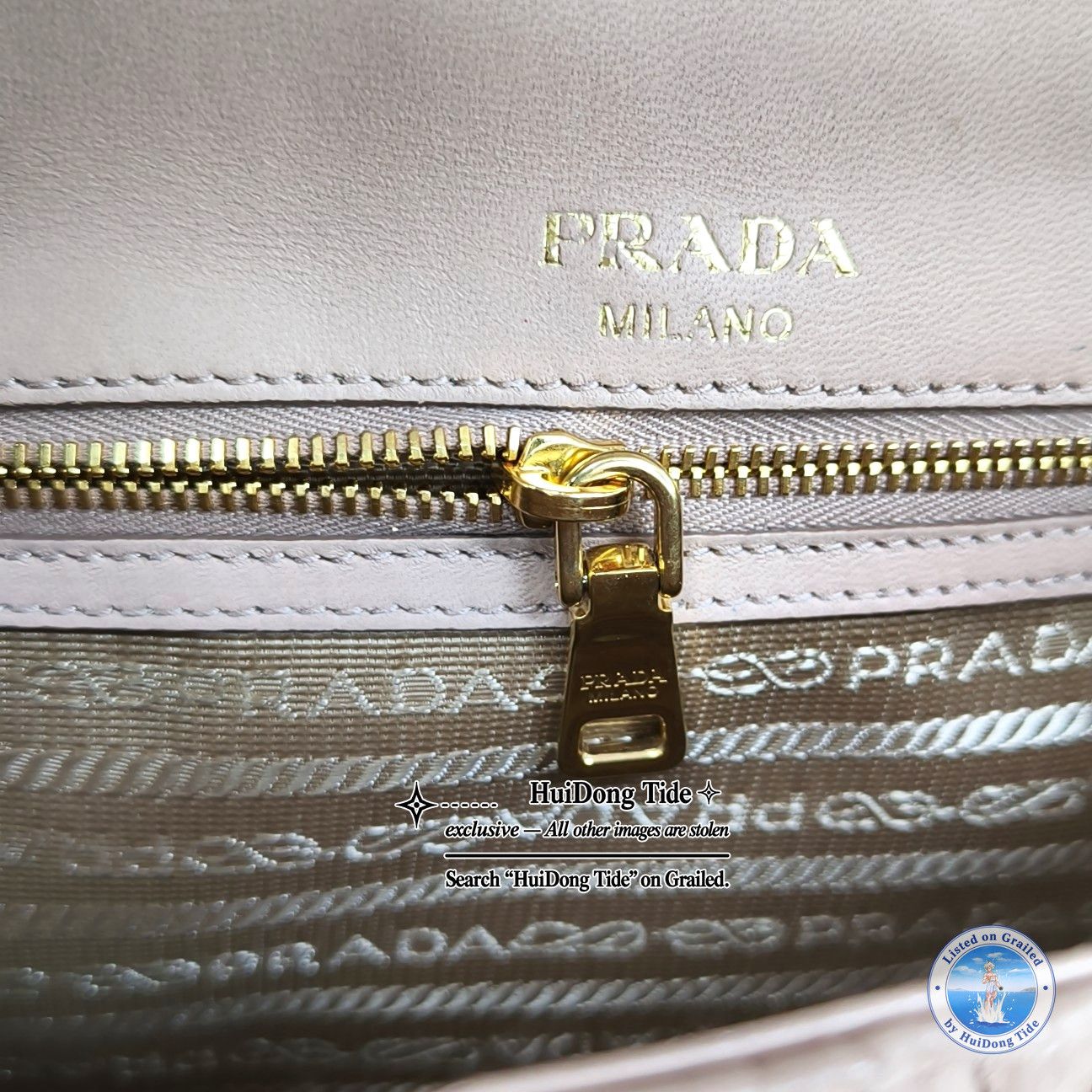 Prada Prada Diagramme Pink Leather Shoulder Bag Size ONE SIZE - 11 Thumbnail