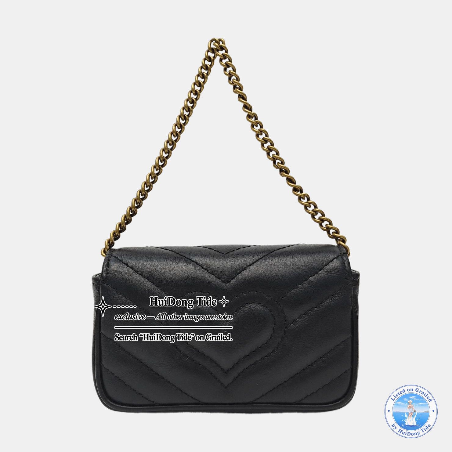 Gucci Gucci GG Marmont Super Mini Quilted Leather Bag Size ONE SIZE - 4 Thumbnail