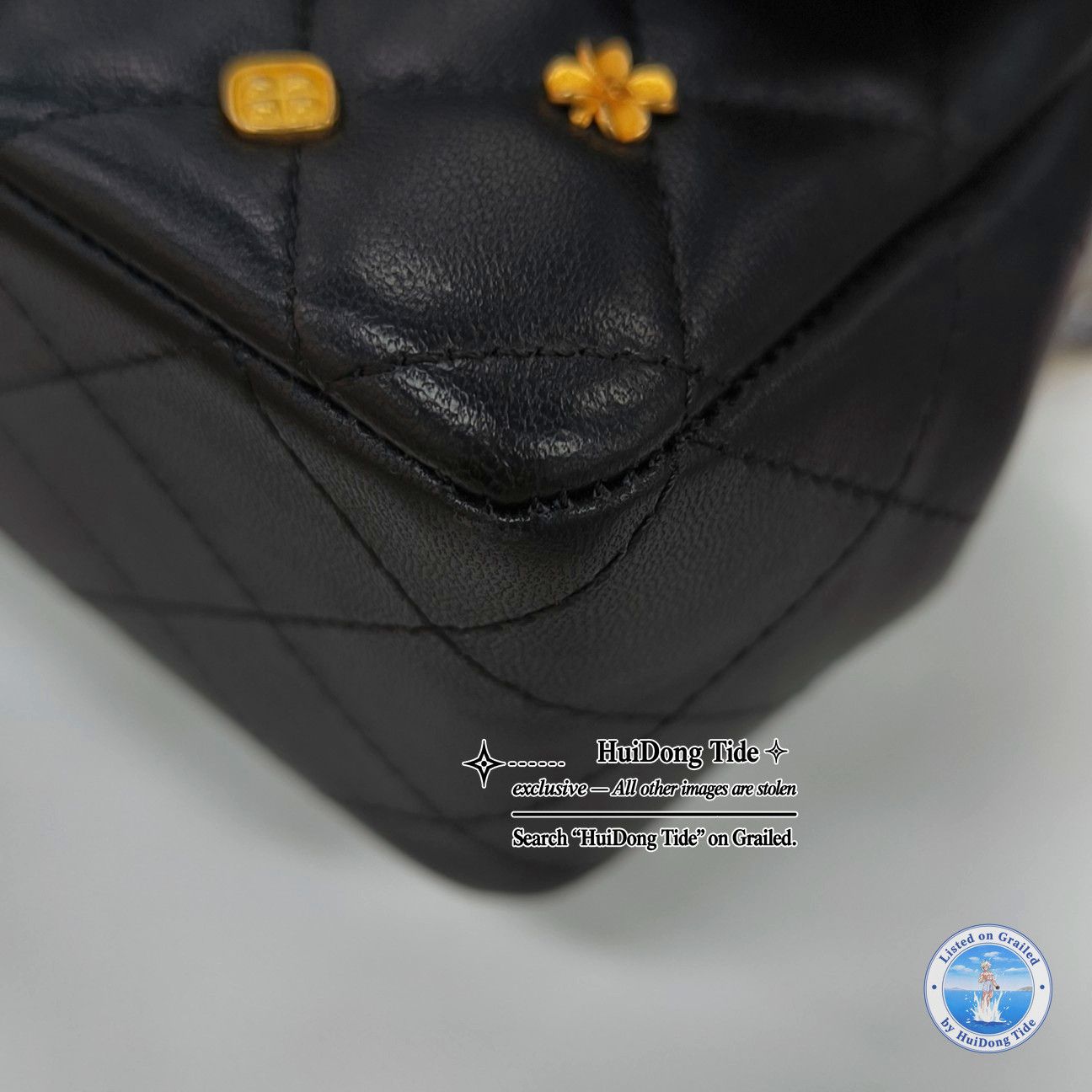 Chanel Chanel Classic Flap Studded Lambskin Bag One Size Size ONE SIZE - 9 Thumbnail