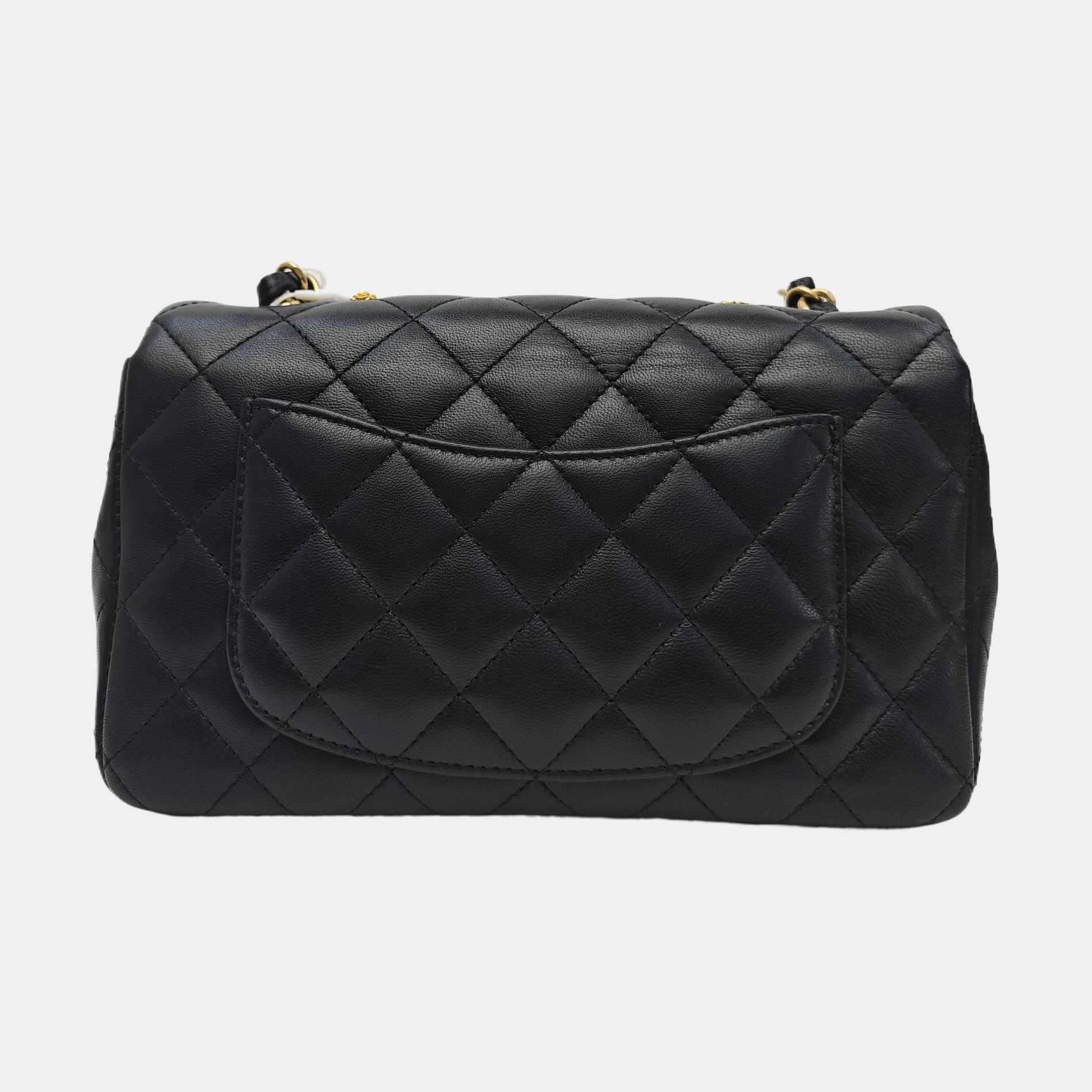 Chanel Chanel Classic Flap Studded Lambskin Bag One Size Size ONE SIZE - 4 Thumbnail