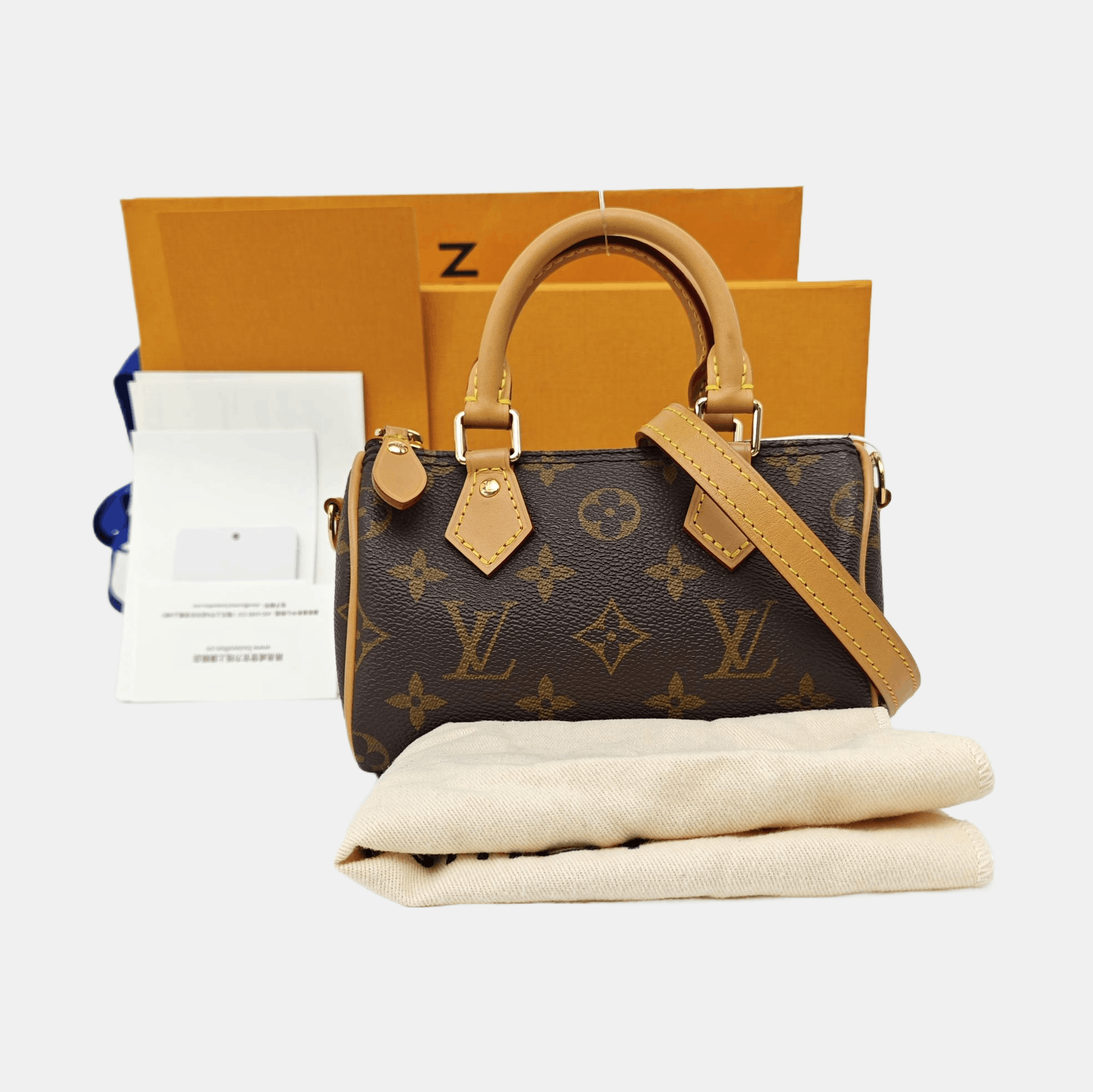 Louis Vuitton Louis Vuitton Monogram Nano Speedy Bag Size ONE SIZE - 8 Thumbnail