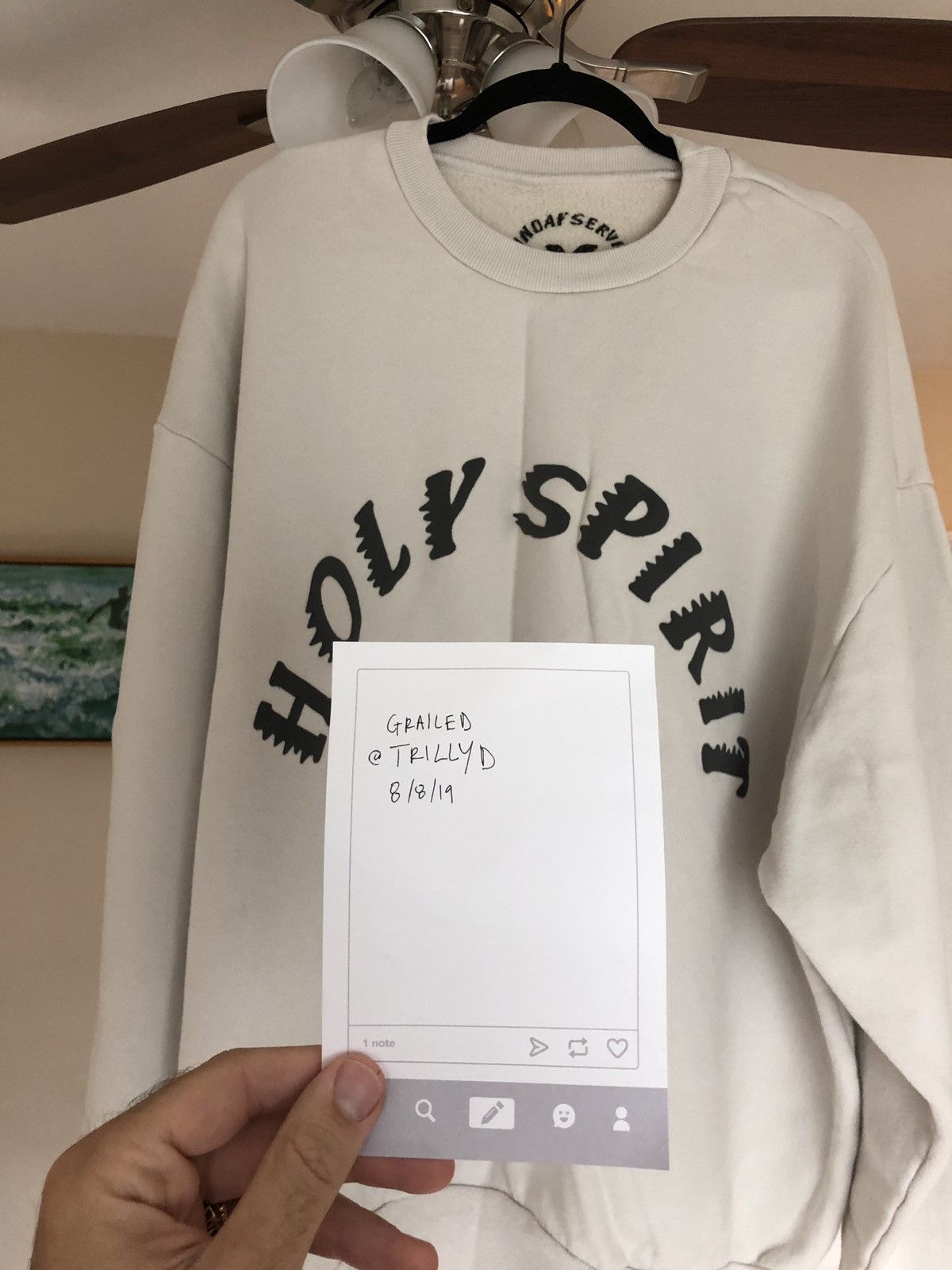 Holy spirit shop sweatshirt kanye