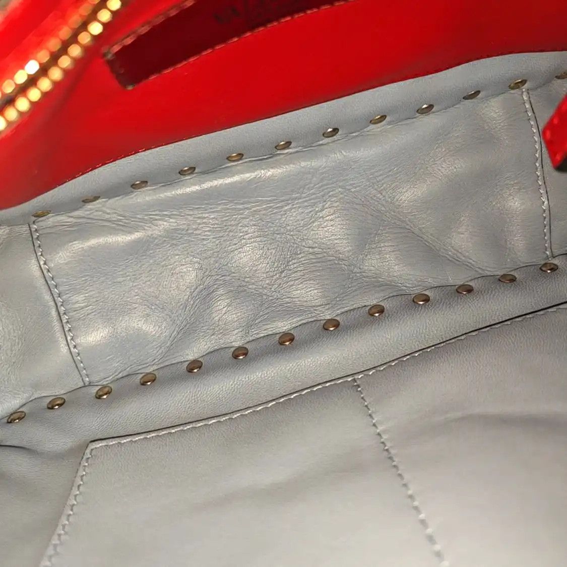 Valentino VALENTINO Spike Up light bluesheepskin stud quilted shoulder bag handbag crossbo Size ONE SIZE - 16 Thumbnail