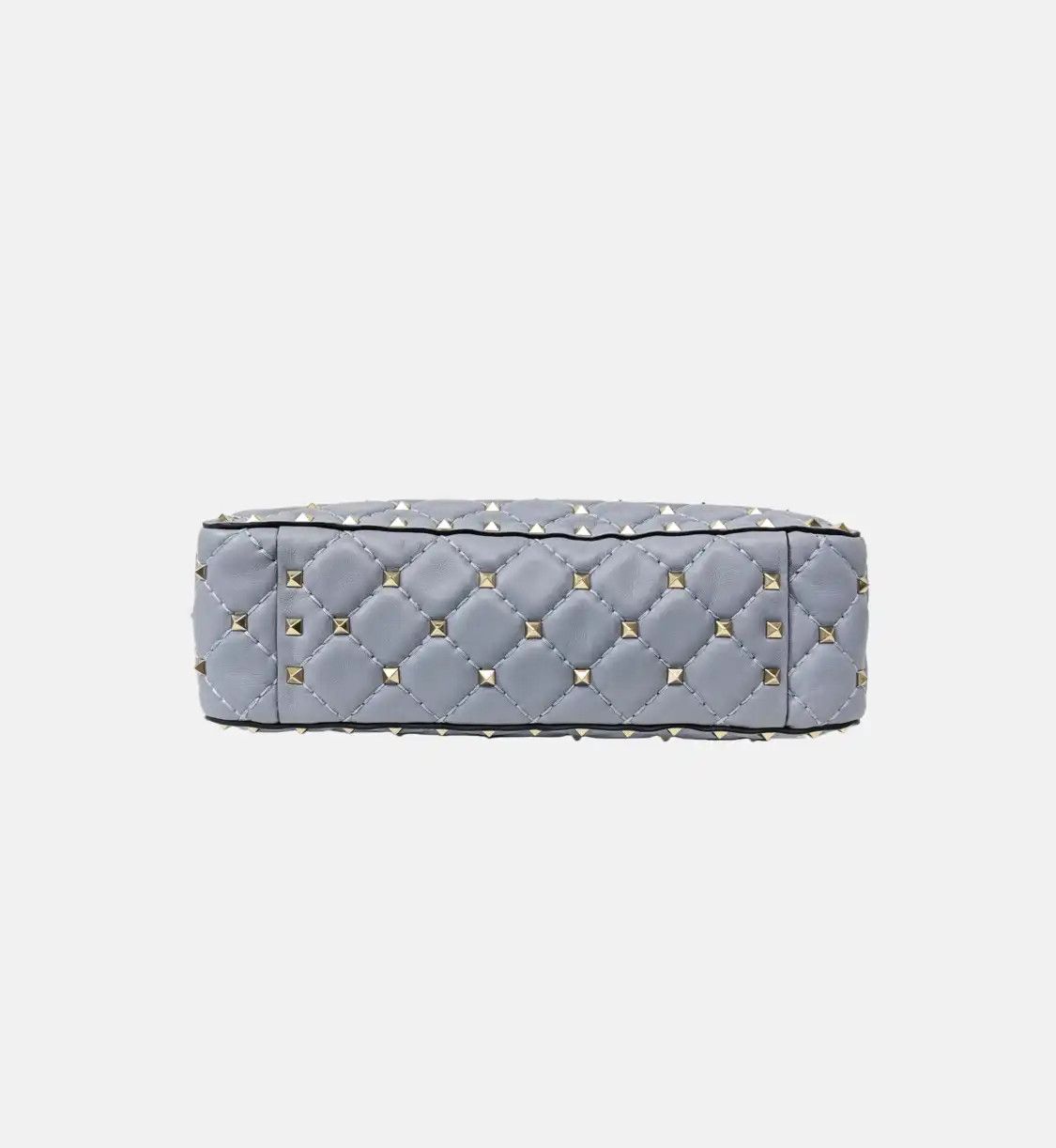 Valentino VALENTINO Spike Up light bluesheepskin stud quilted shoulder bag handbag crossbo Size ONE SIZE - 6 Thumbnail