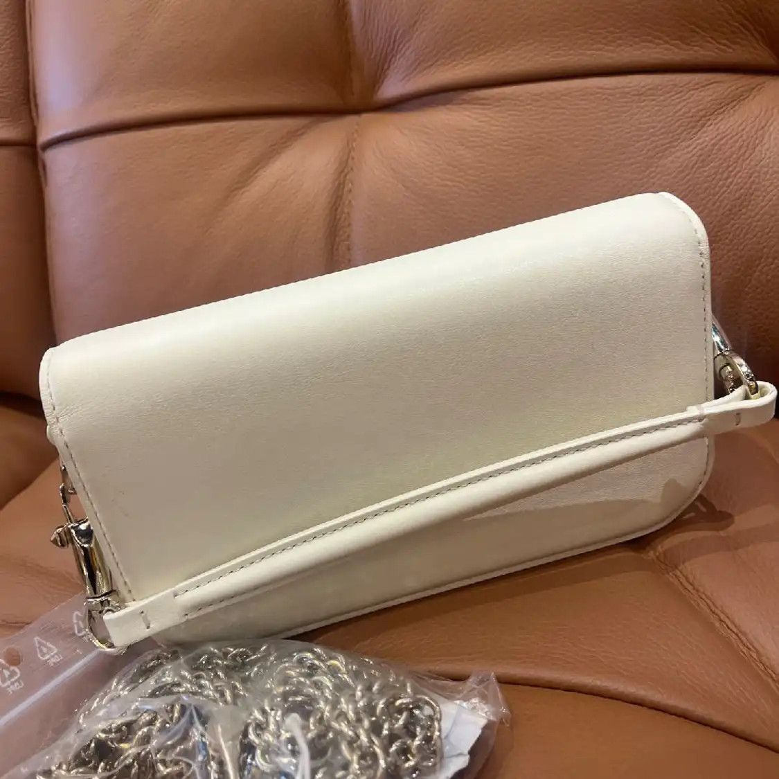 Valentino VALENTINO Vsling Small white cowhide leather shoulder bag Size ONE SIZE - 8 Thumbnail