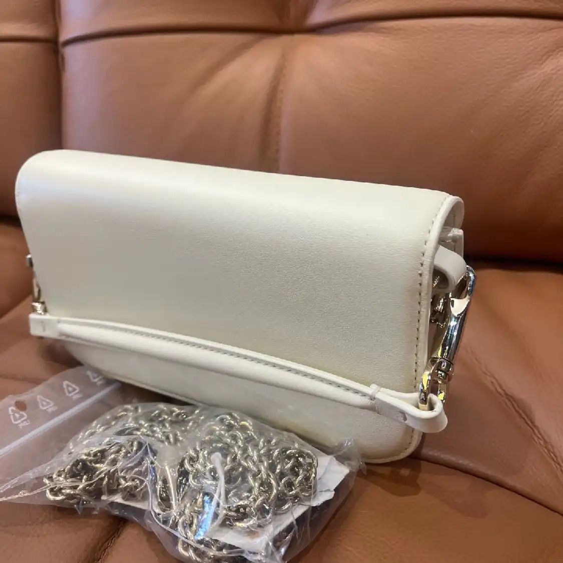 Valentino VALENTINO Vsling Small white cowhide leather shoulder bag Size ONE SIZE - 4 Thumbnail
