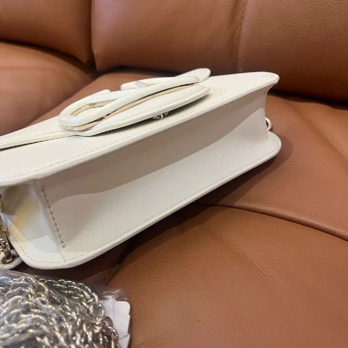 Valentino VALENTINO Vsling Small white cowhide leather shoulder bag Size ONE SIZE - 5 Thumbnail