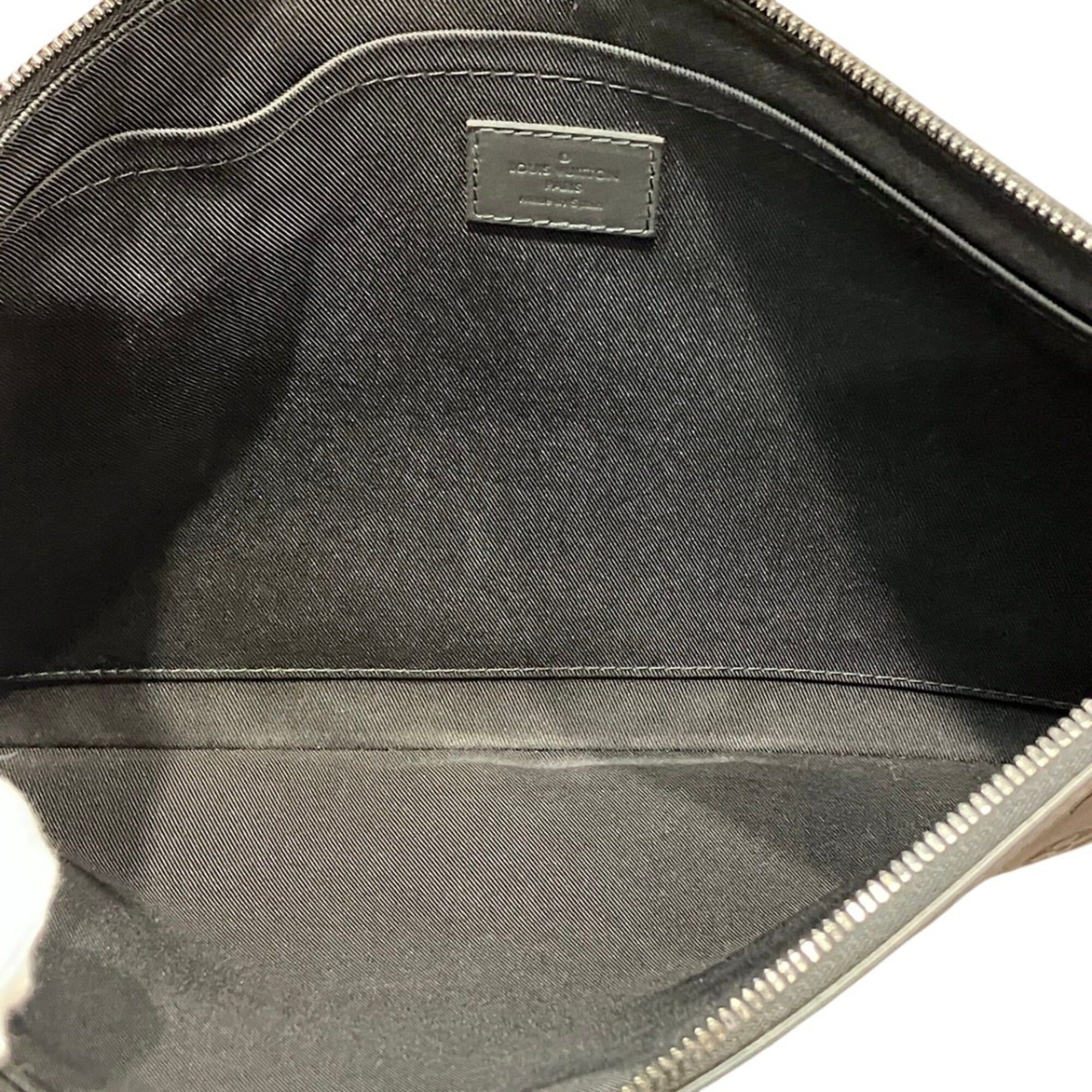 Louis Vuitton Louis Vuitton Pochette Discovery Clutch Bag, Monogram Shadow Leather, M62903 Size ONE SIZE - 5 Thumbnail