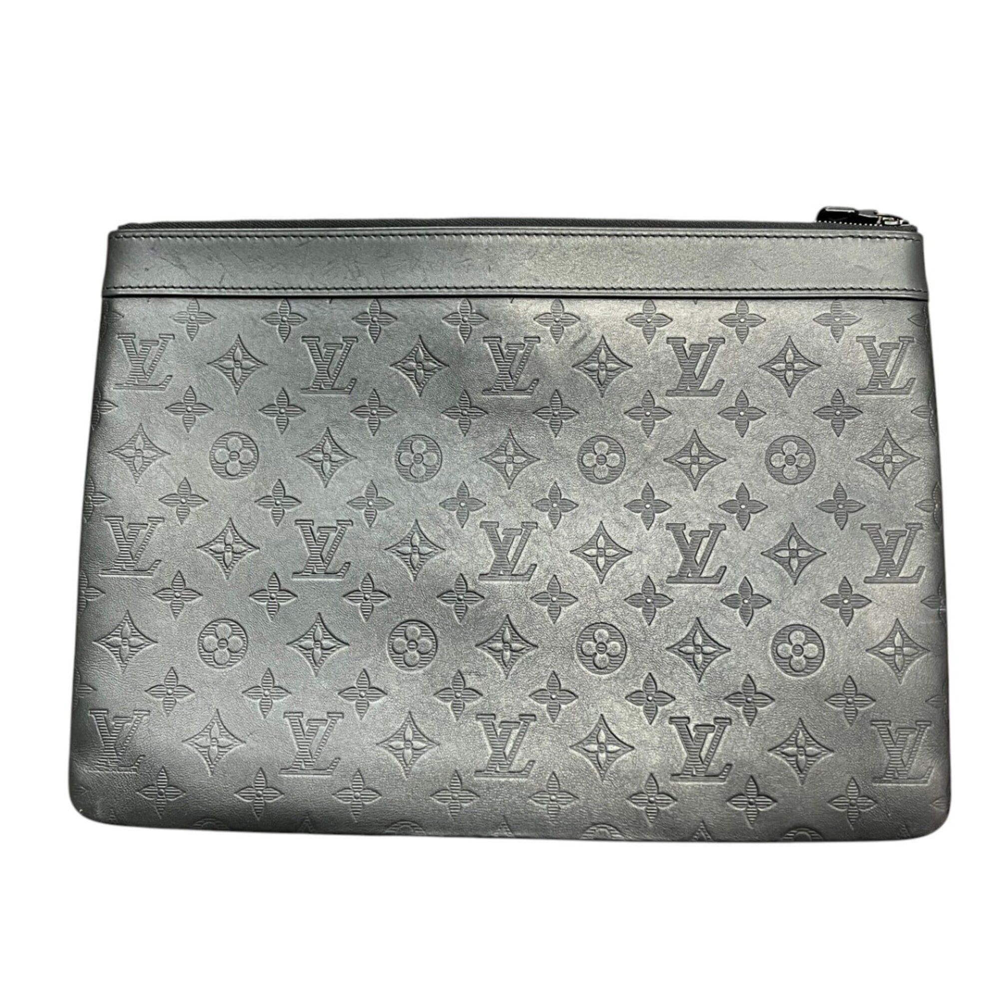 Louis Vuitton Louis Vuitton Pochette Discovery Clutch Bag, Monogram Shadow Leather, M62903 Size ONE SIZE - 2 Thumbnail
