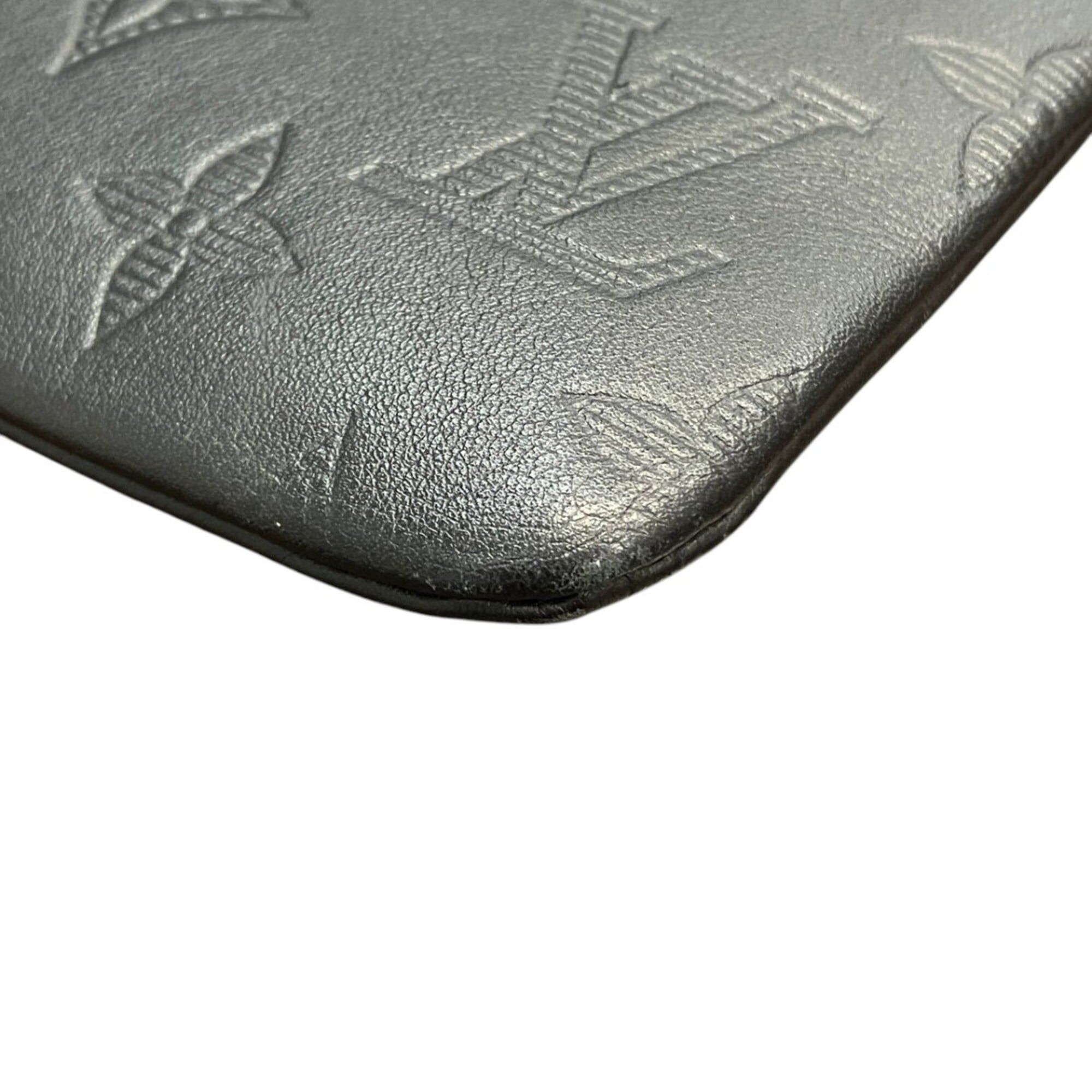 Louis Vuitton Louis Vuitton Pochette Discovery Clutch Bag, Monogram Shadow Leather, M62903 Size ONE SIZE - 6 Thumbnail