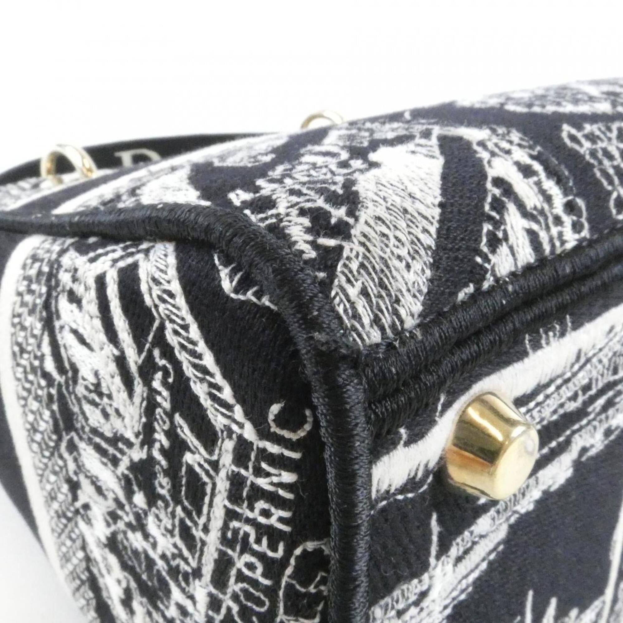 Dior Christian Dior Plan de Paris Lady D-Lite Medium M0565OOMP Handbag Size ONE SIZE - 3 Thumbnail