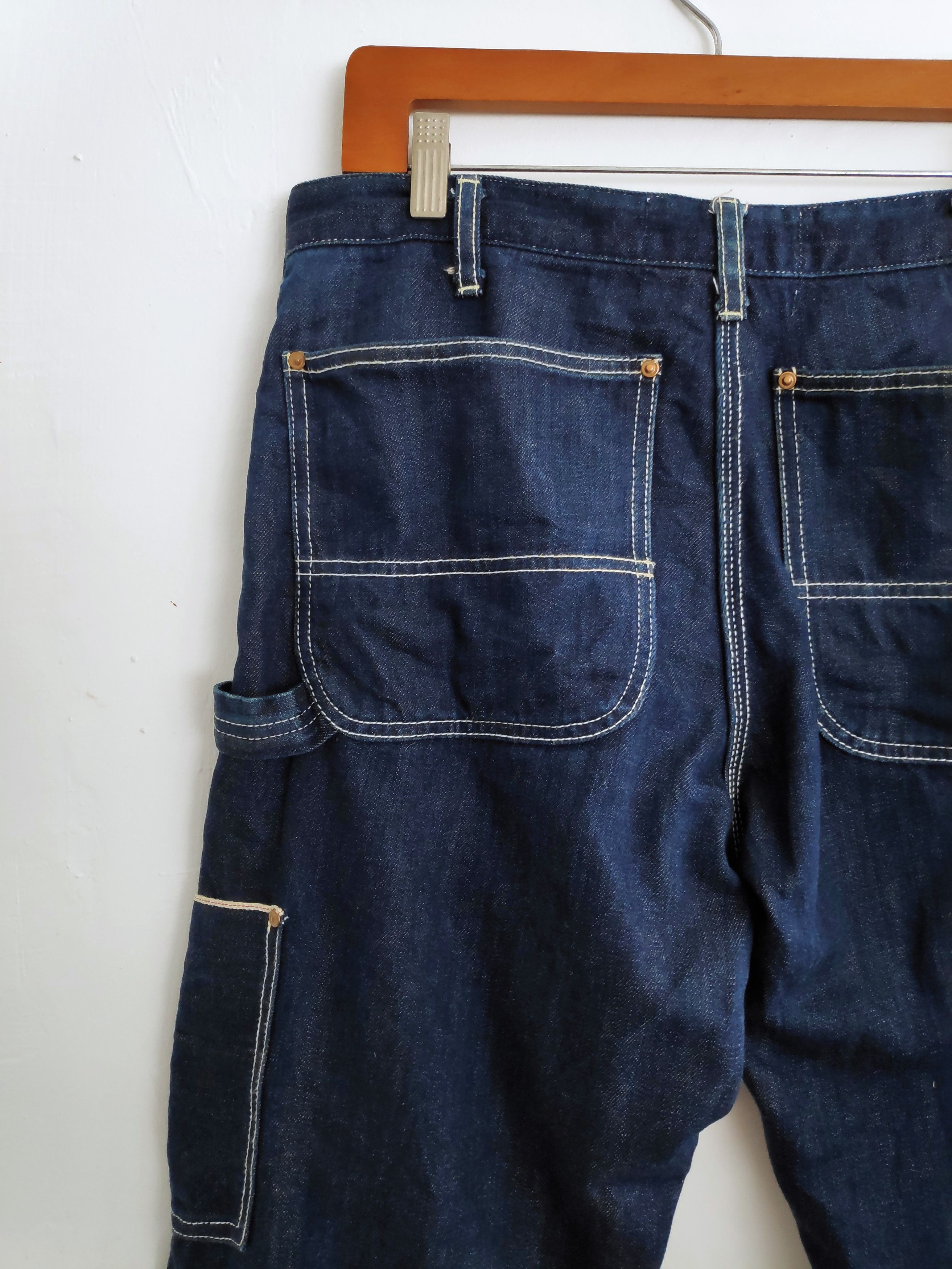 Japanese Carpenter Worker Work Wear Japan Fabric Denim W34