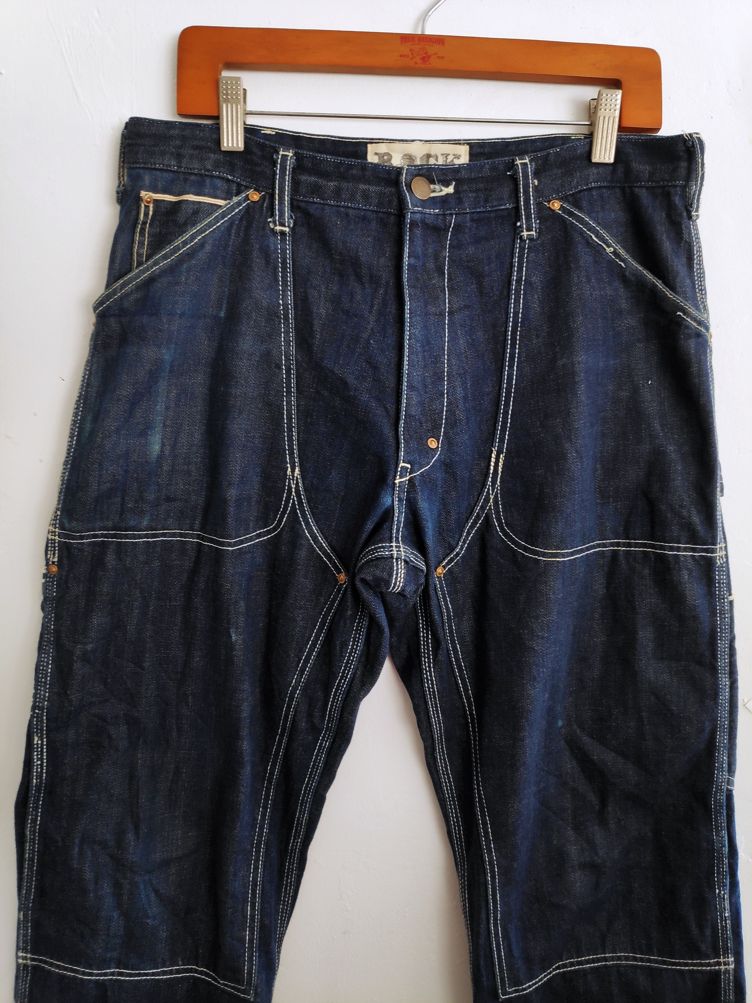 Japanese Carpenter Worker Work Wear Japan Fabric Denim W34