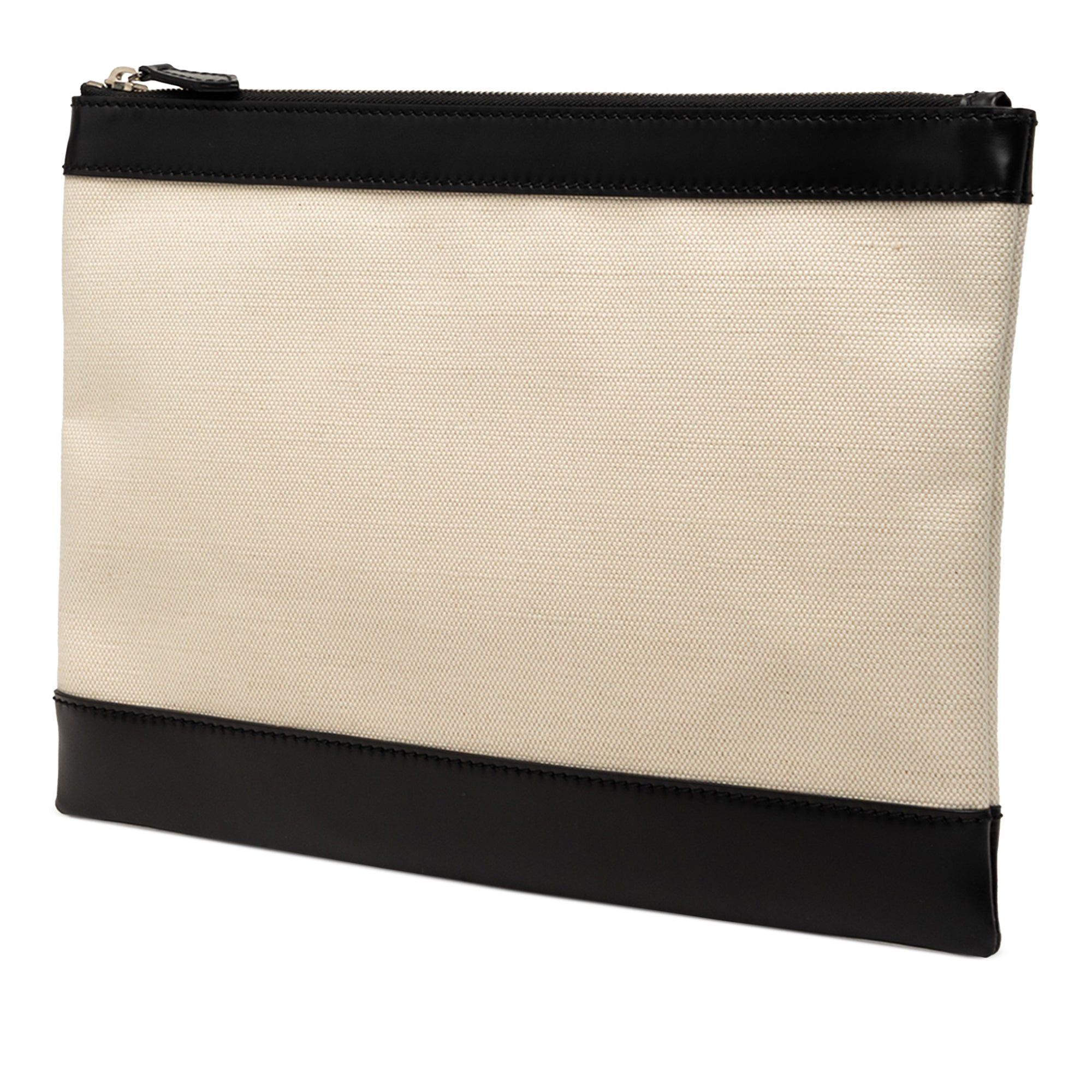 Balenciaga Canvas Navy Clip Clutch M Size ONE SIZE - 2 Thumbnail
