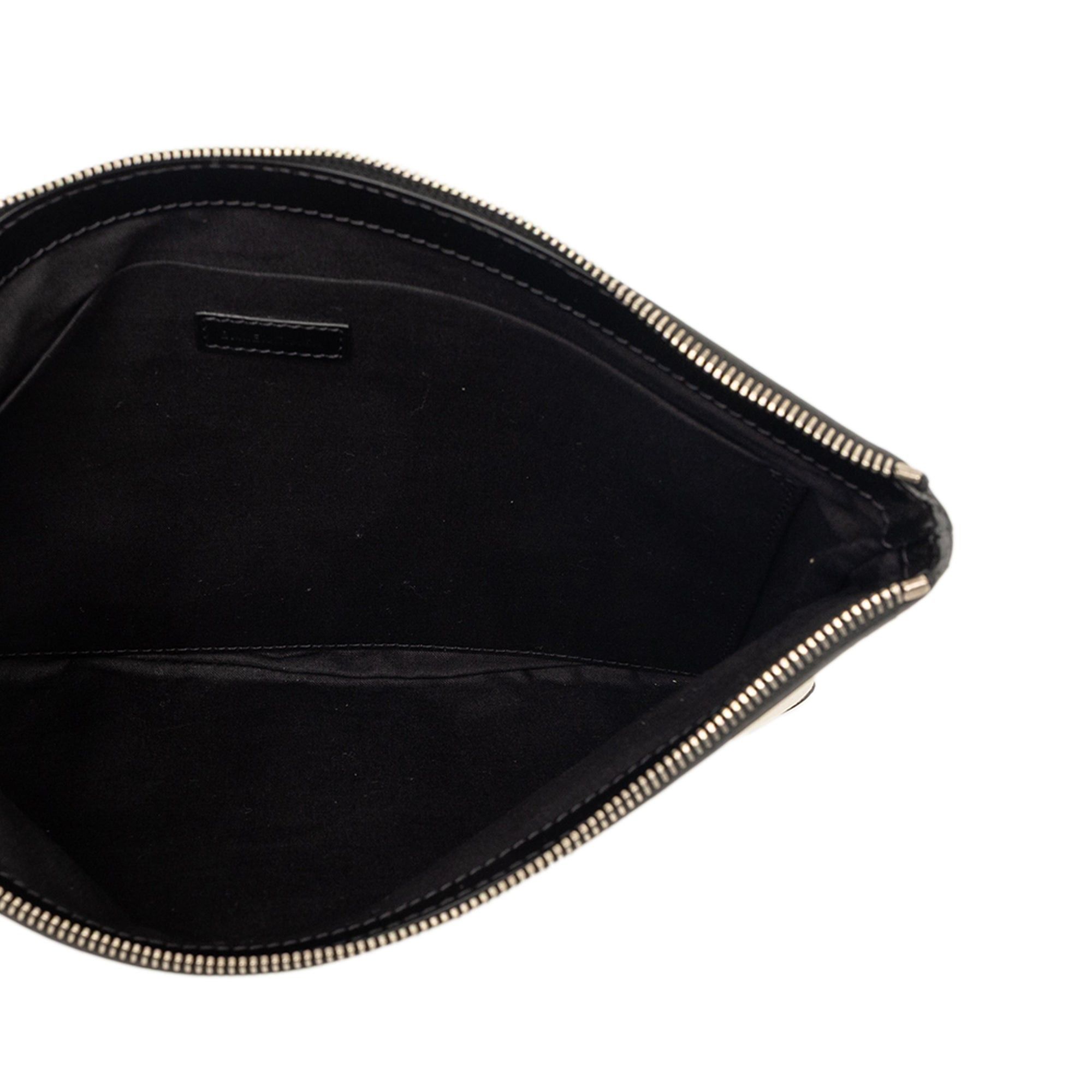 Balenciaga Canvas Navy Clip Clutch M Size ONE SIZE - 4 Thumbnail