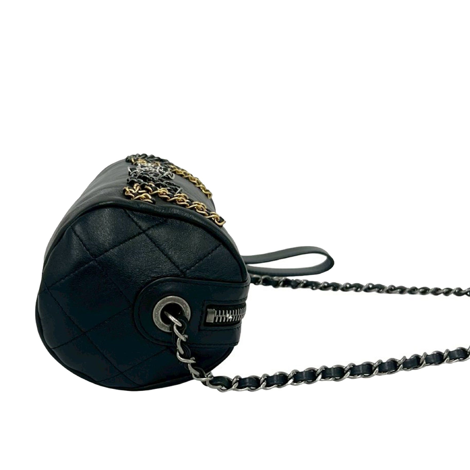Chanel Calfskin Signature Chain Signe Bowling Bag Size ONE SIZE - 6 Thumbnail