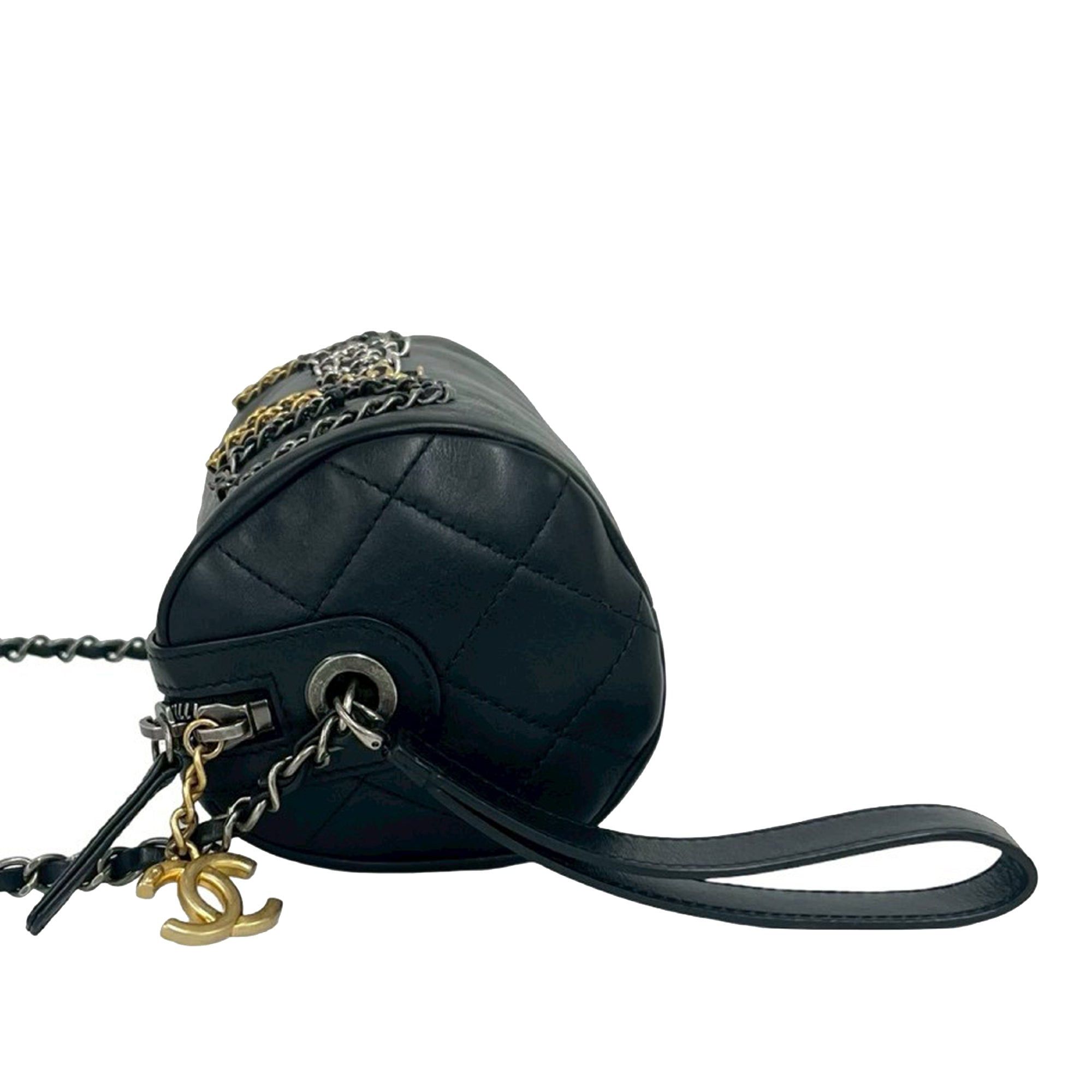 Chanel Calfskin Signature Chain Signe Bowling Bag Size ONE SIZE - 5 Thumbnail
