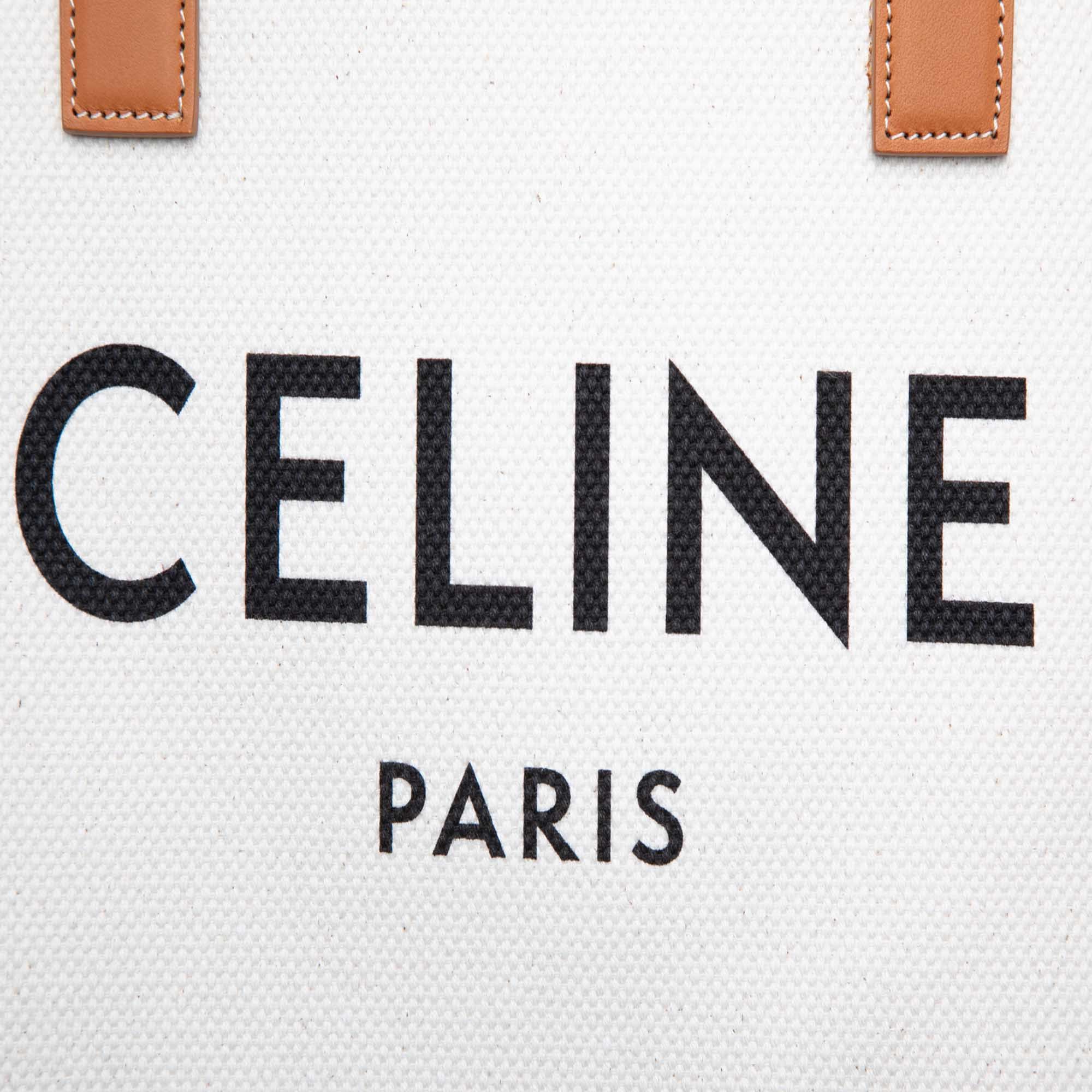 Celine Canvas Logo Print Horizontal Cabas Tote Size ONE SIZE - 5 Thumbnail