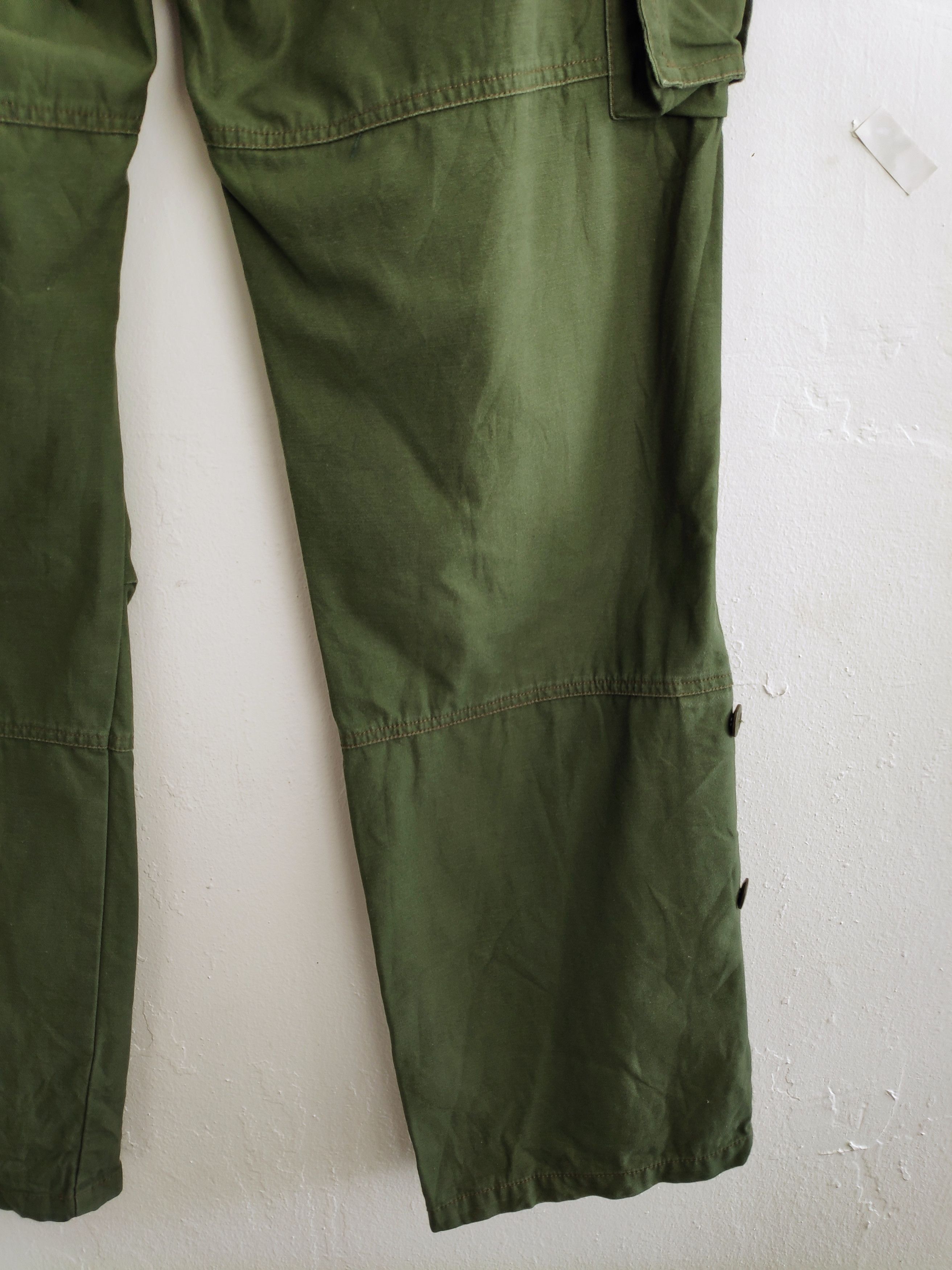 Designer PanaspurDouble Waist Multiple Pocket Pants Green Military Size US 30 / EU 46 - 12 Thumbnail