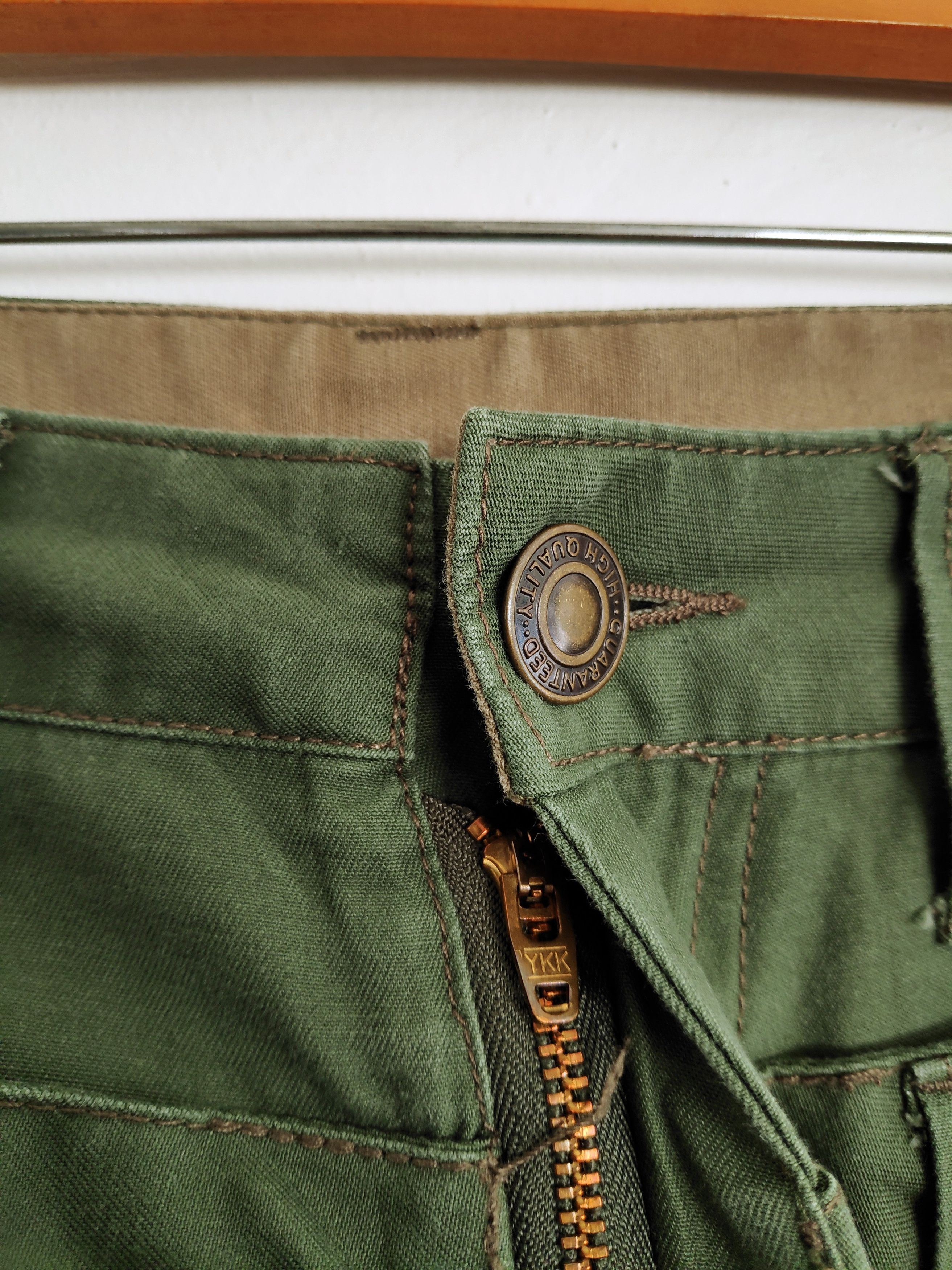 Designer PanaspurDouble Waist Multiple Pocket Pants Green Military Size US 30 / EU 46 - 18 Thumbnail