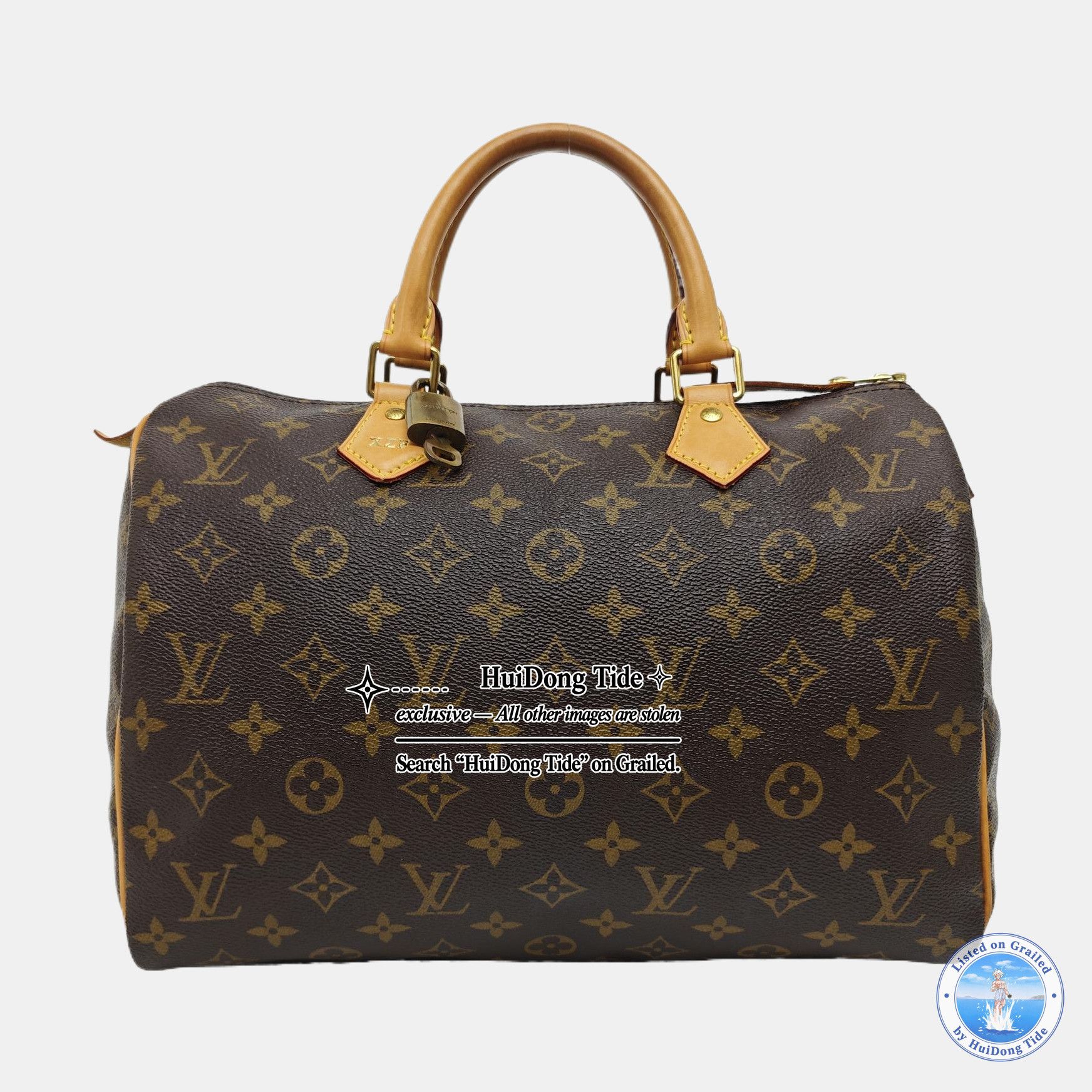 Louis Vuitton Louis Vuitton Speedy 30 Monogram Coated Canvas Boston Bag Size ONE SIZE - 8 Thumbnail