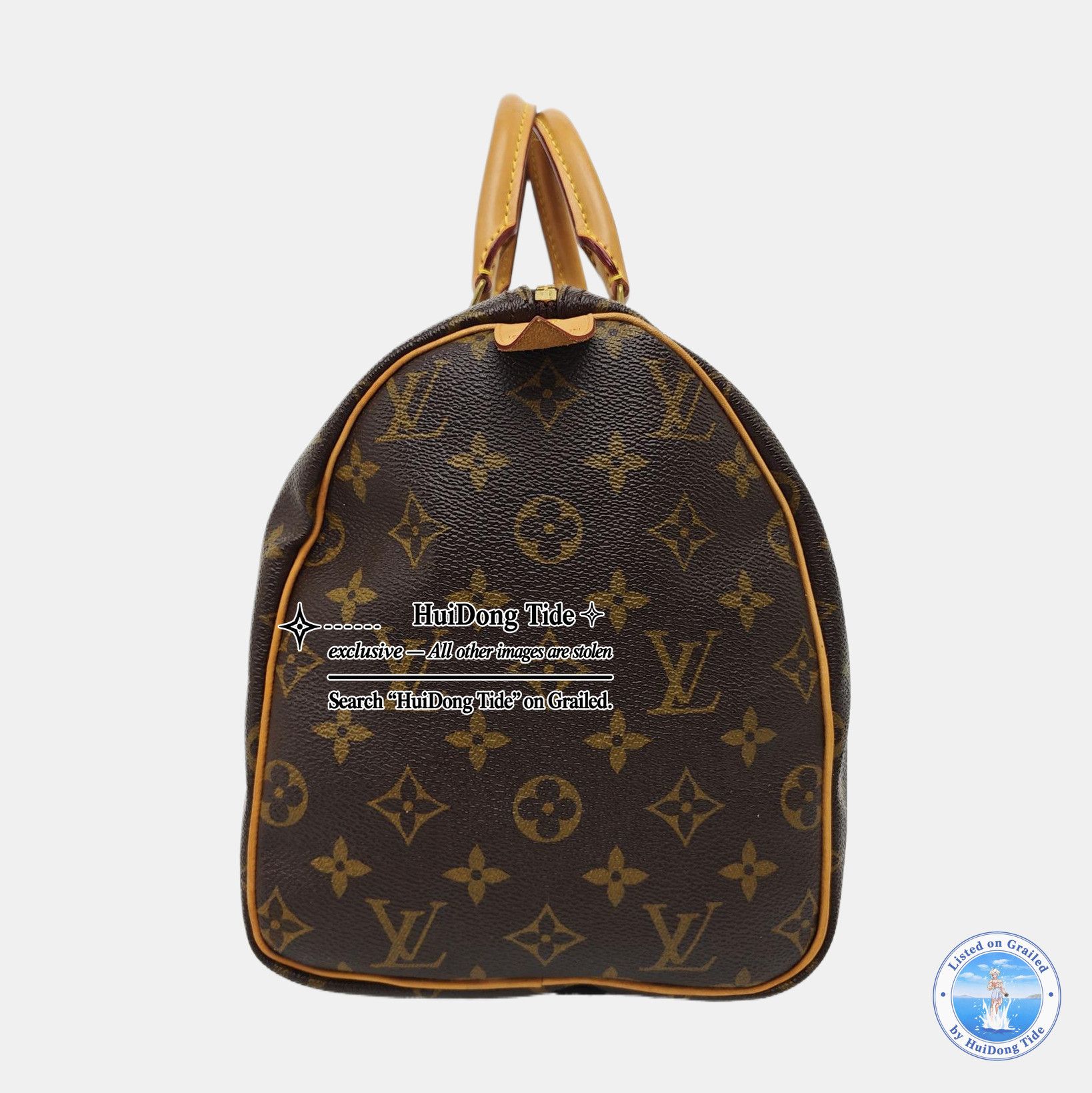 Louis Vuitton Louis Vuitton Speedy 30 Monogram Coated Canvas Boston Bag Size ONE SIZE - 4 Thumbnail