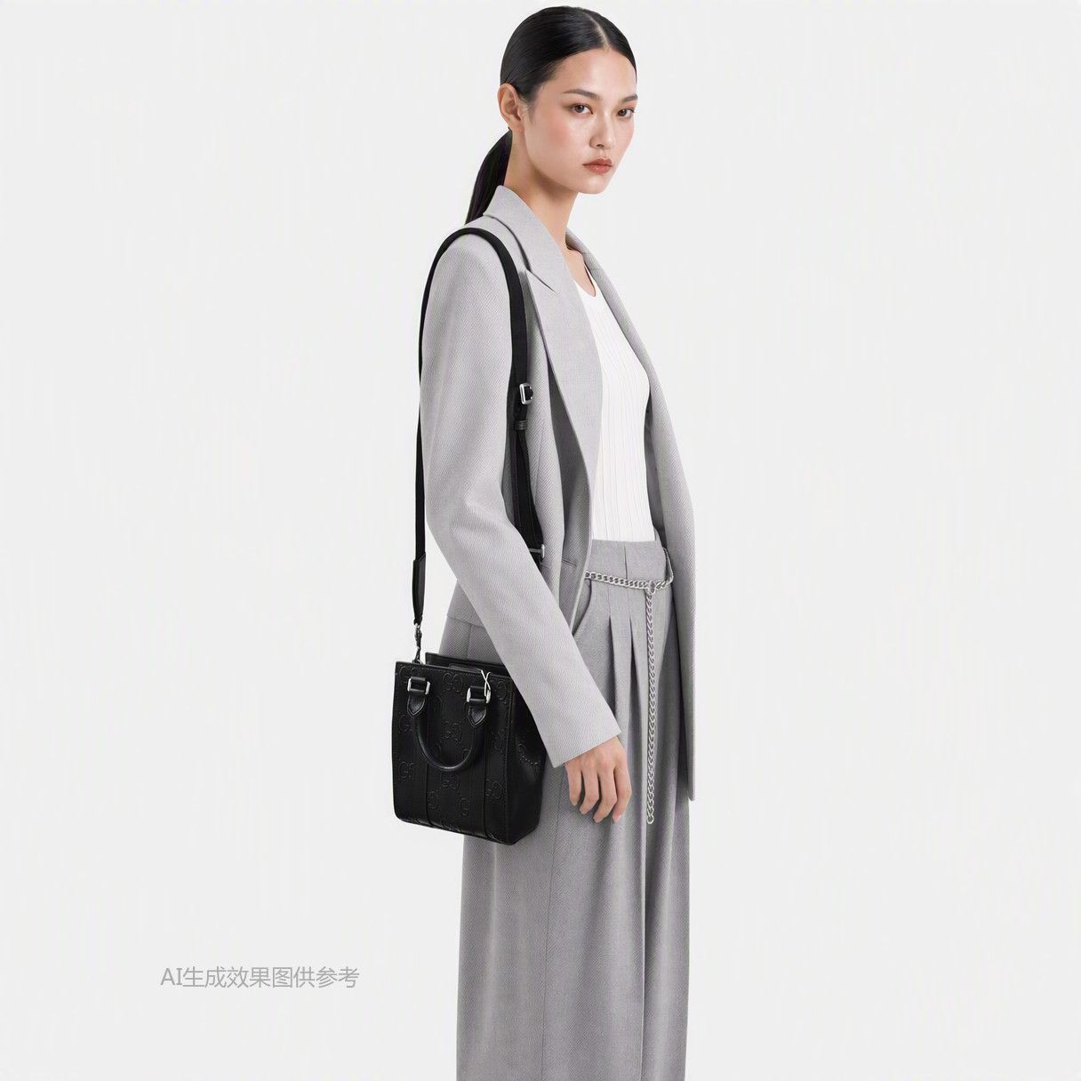 Gucci Gucci Embossed Logo Tote Bag ONE SIZE Size ONE SIZE - 2 Thumbnail