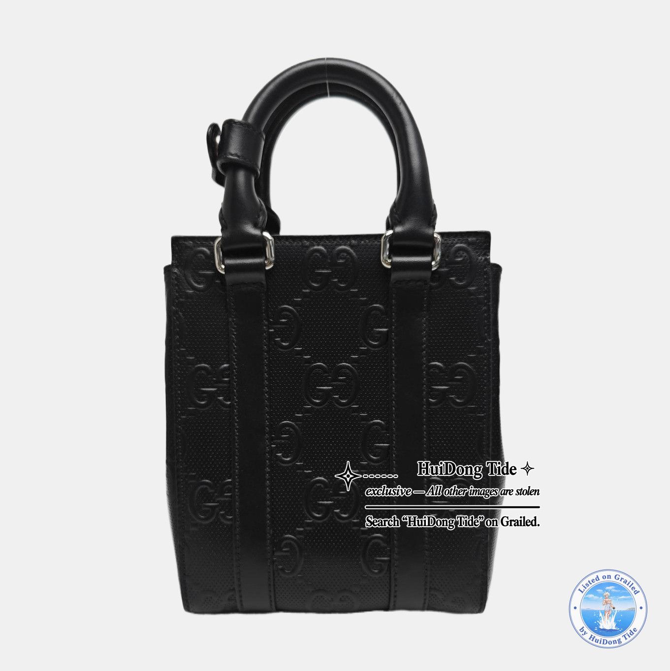 Gucci Gucci Embossed Logo Tote Bag ONE SIZE Size ONE SIZE - 5 Thumbnail