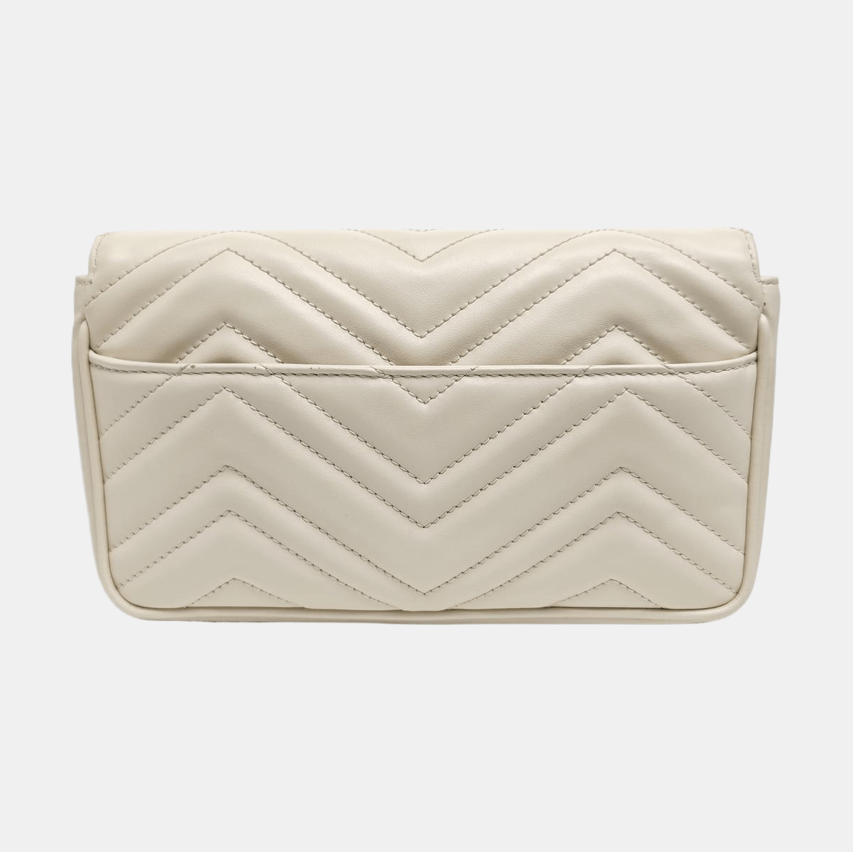 Gucci Gucci GG Marmont White Quilted Leather Shoulder Bag Size ONE SIZE - 5 Thumbnail