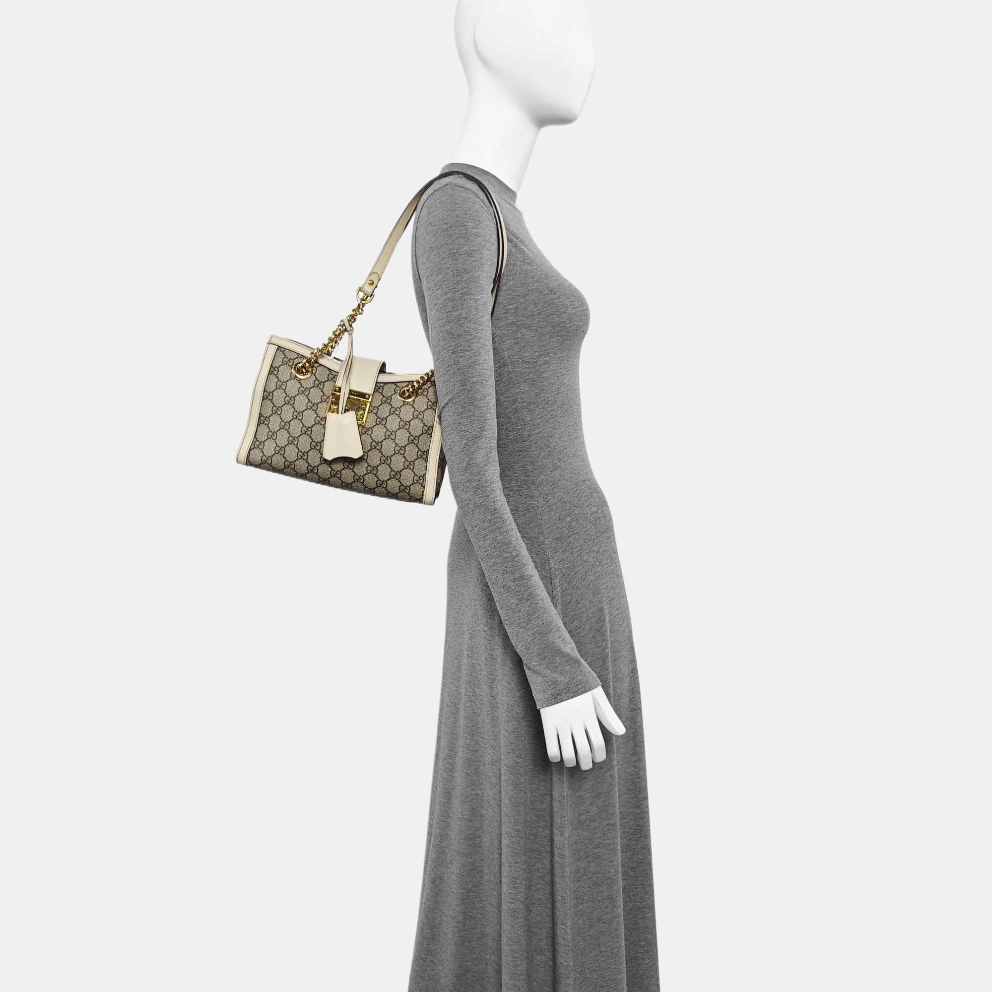 Gucci Gucci Padlock Monogram Shoulder Bag Size ONE SIZE - 2 Thumbnail