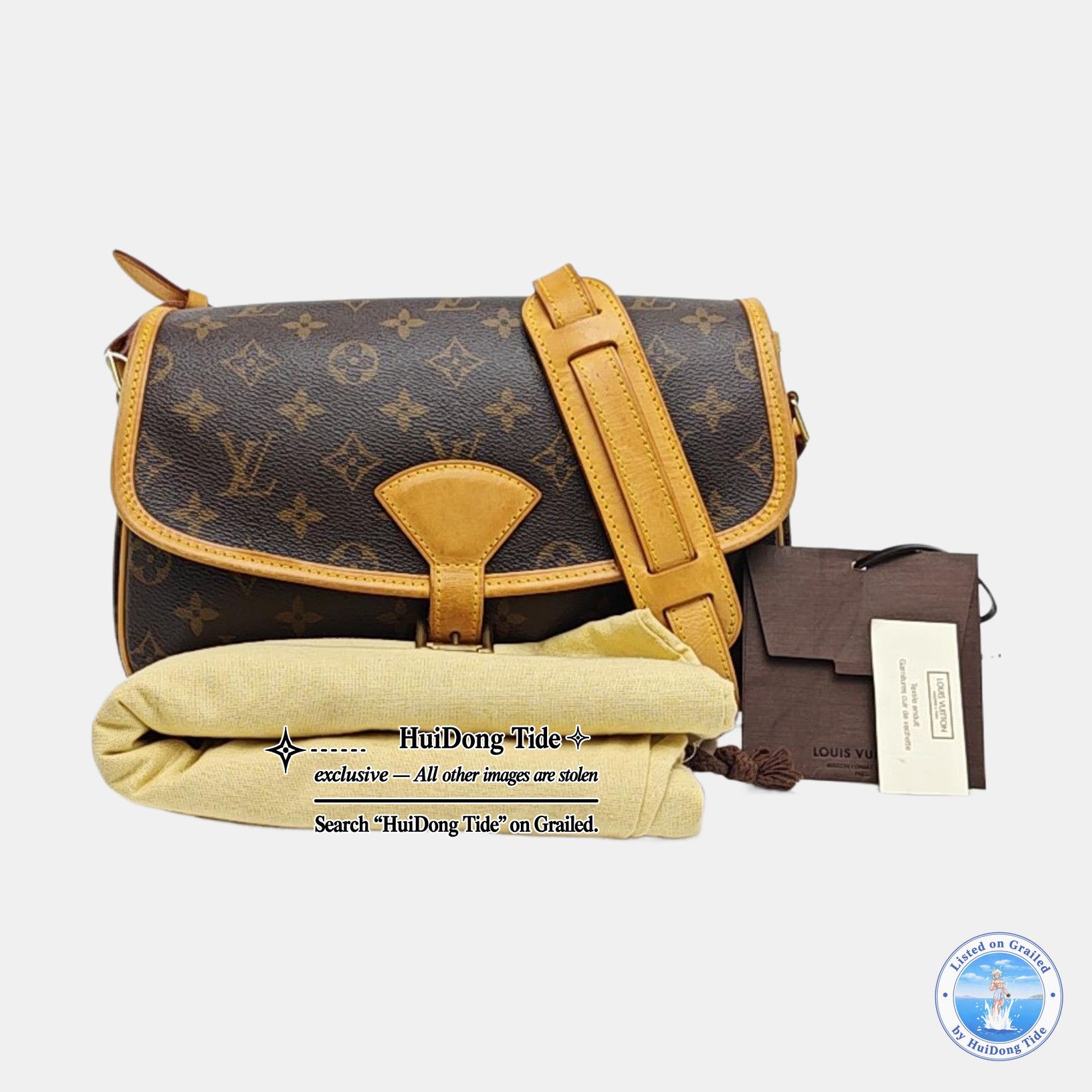 Louis Vuitton Louis Vuitton Sologne Monogram Shoulder Bag Brown Size ONE SIZE - 8 Thumbnail