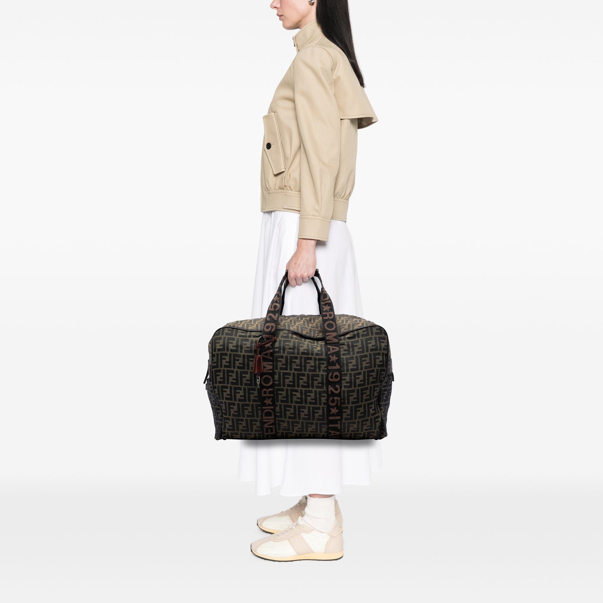 Fendi Zucca Canvas Roma 1925 Travel Bag Size ONE SIZE - 6 Thumbnail