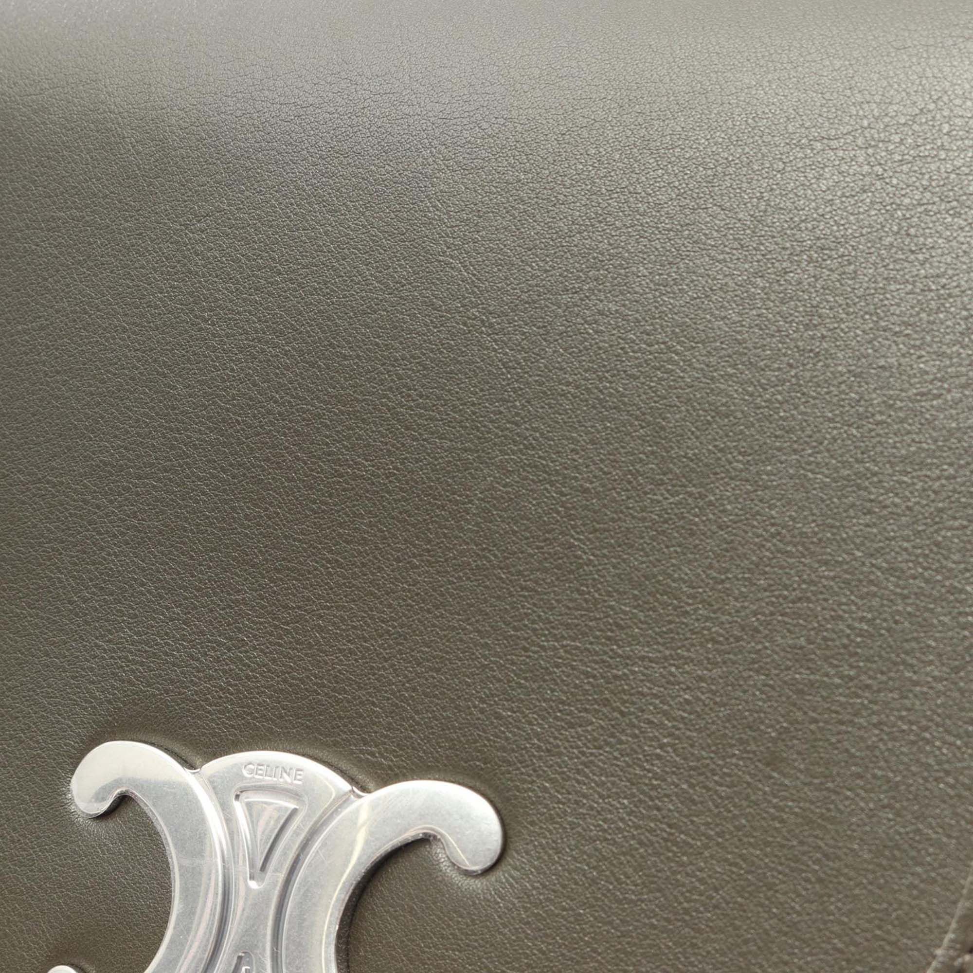 Celine Shiny Calfskin Besace Clea Satchel Size ONE SIZE - 5 Thumbnail