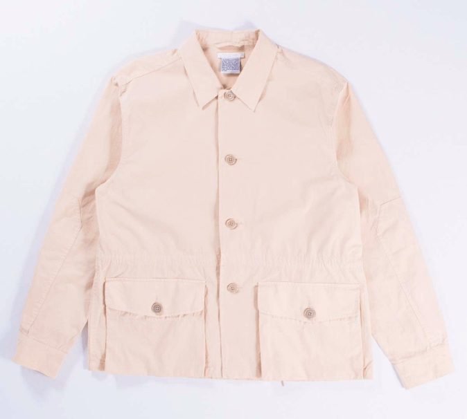 Puff Pocket Shirt Jacket in Nicotine Poplin