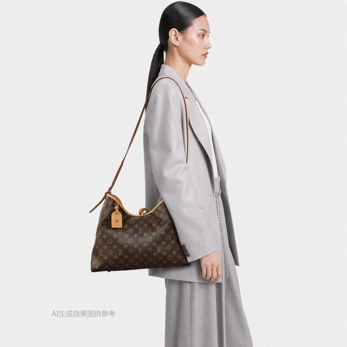 Louis Vuitton Louis Vuitton Carryall MM Monogram Shoulder Bag Size ONE SIZE - 2 Thumbnail