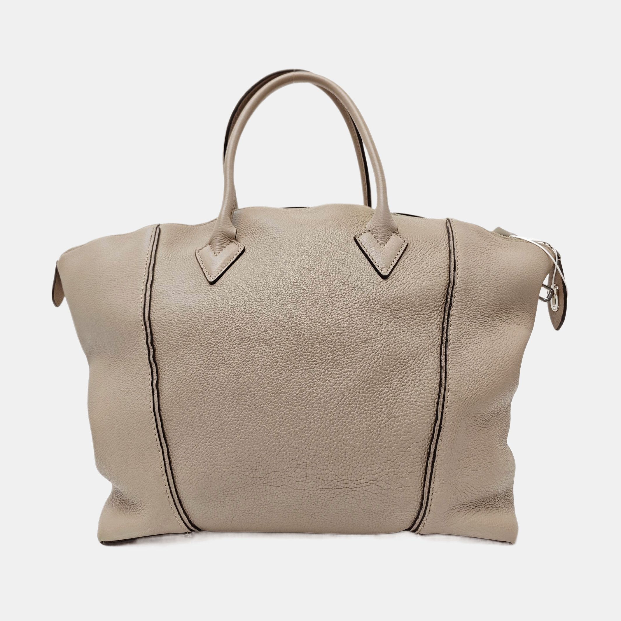 Louis Vuitton Louis Vuitton Lockit Elephant Gray Leather Tote Bag Size ONE SIZE - 4 Thumbnail